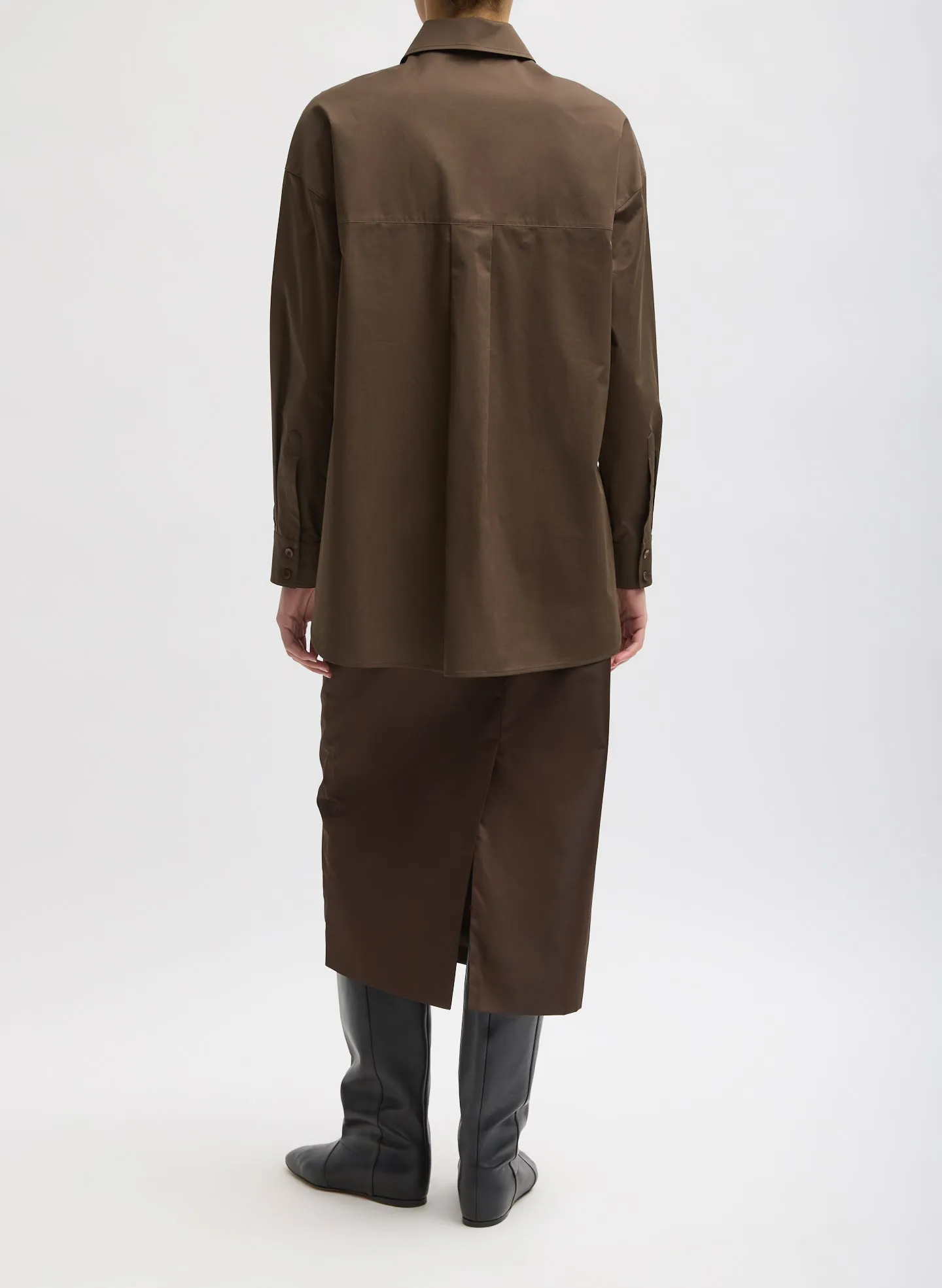 Eco Poplin Tailored Shirt sold by Tibi product image thumbnail 5