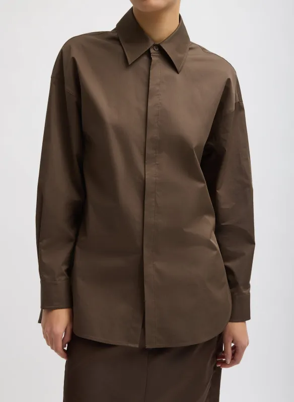 Eco Poplin Tailored Shirt sold by Tibi