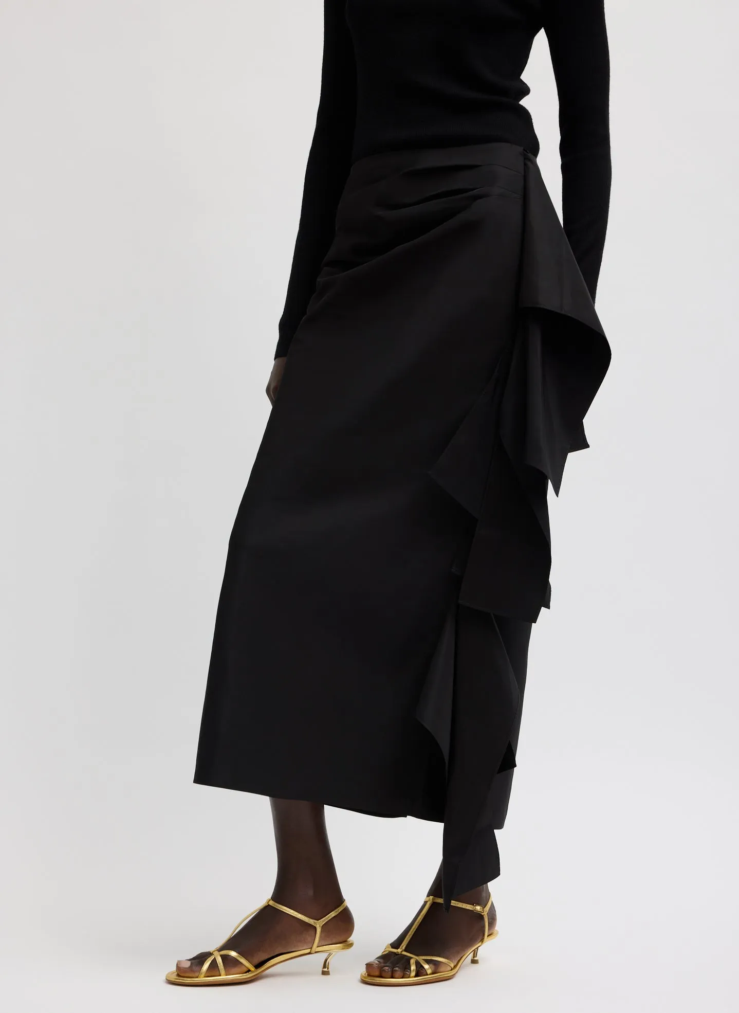 Italian Sporty Nylon Ribbon Skirt sold by Tibi product image thumbnail 3