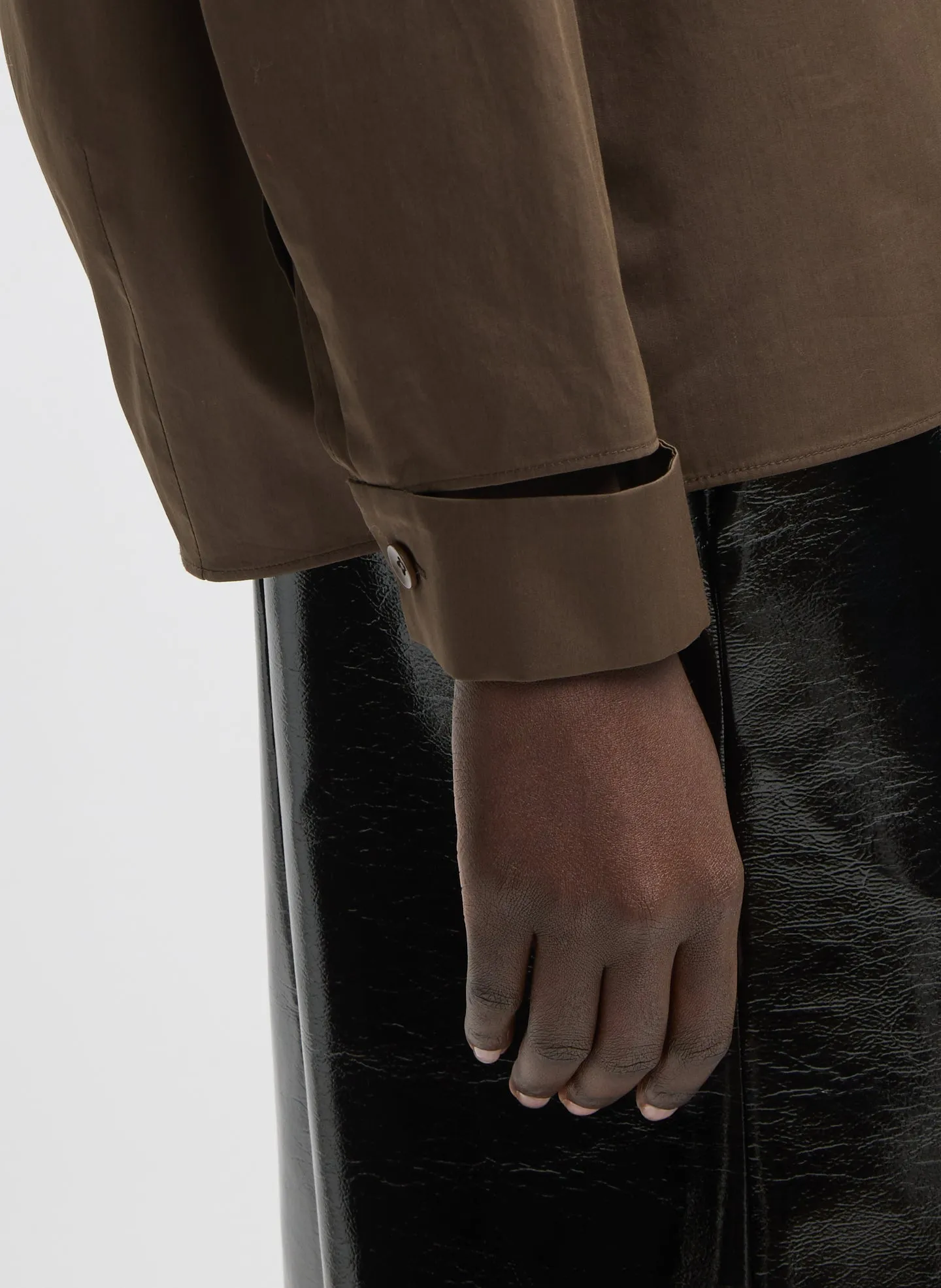 Eco Poplin V-Neck Dolman Top sold by Tibi product image thumbnail 4