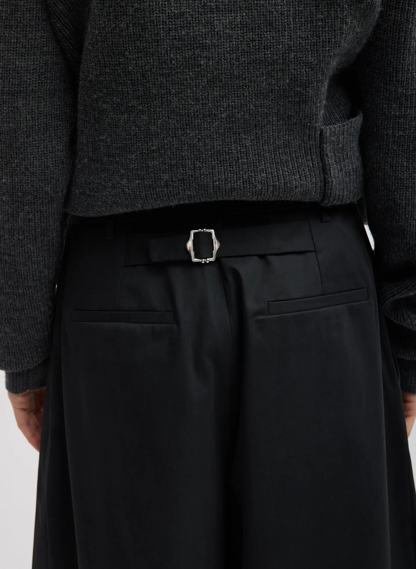 Bio Twill Triple Pleat Cropped Pant sold by Tibi product image thumbnail 4