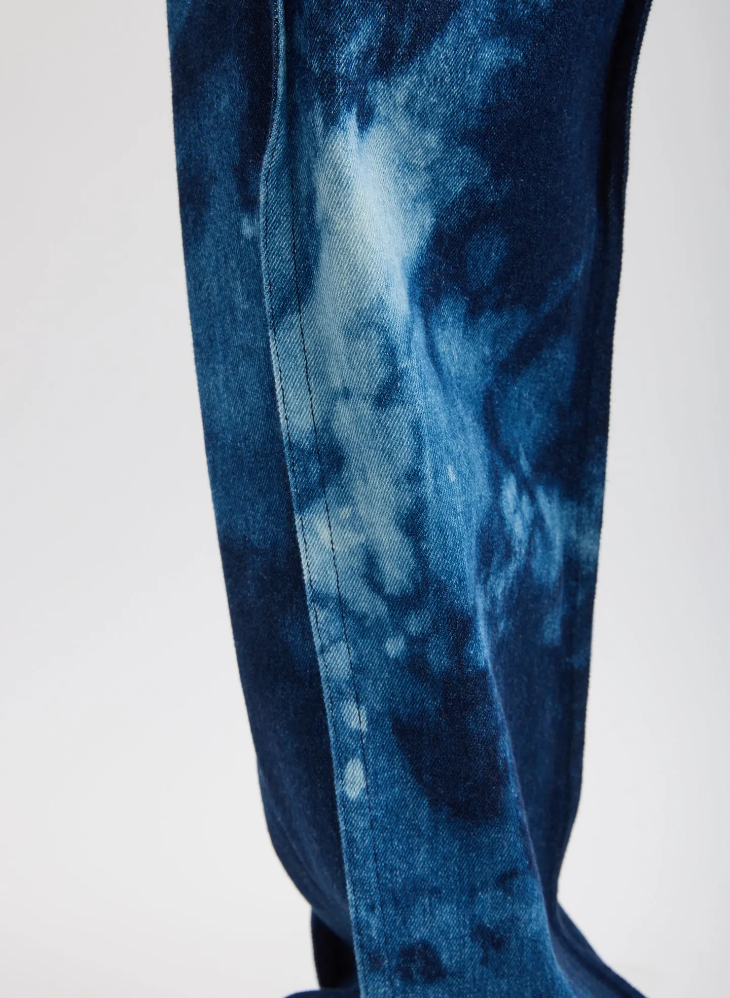 Tie Dye Denim Tuck Jean sold by Tibi product image thumbnail 5