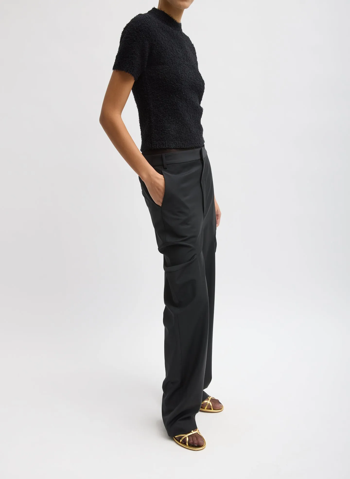 Recycled Tropical Wool Sculpted Meir Trouser sold by Tibi product image thumbnail 2