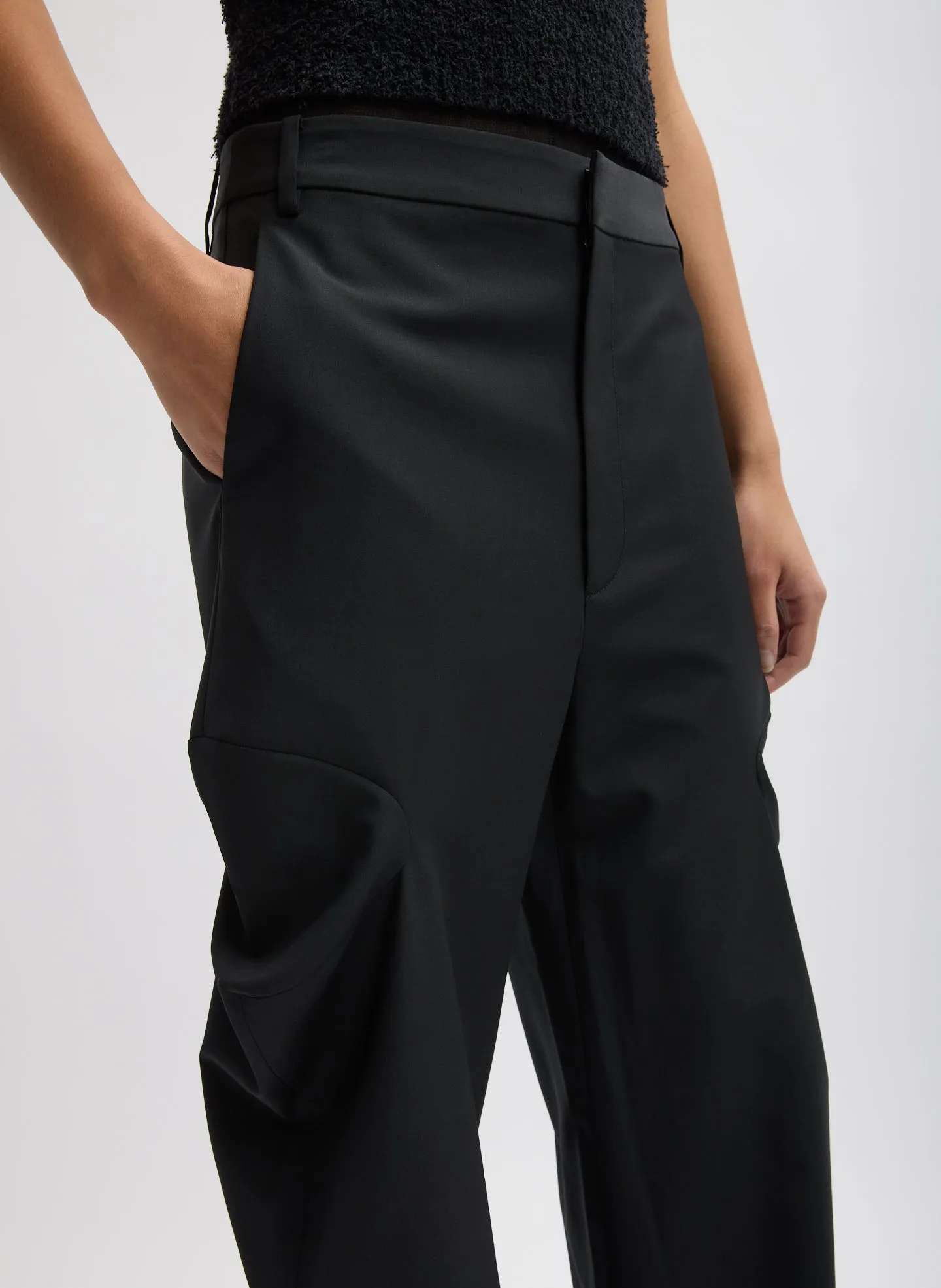 Recycled Tropical Wool Sculpted Meir Trouser sold by Tibi product image thumbnail 4
