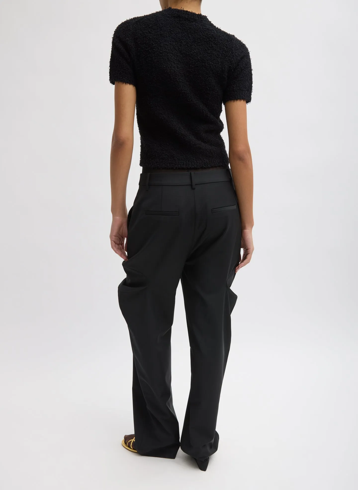 Recycled Tropical Wool Sculpted Meir Trouser sold by Tibi product image thumbnail 3