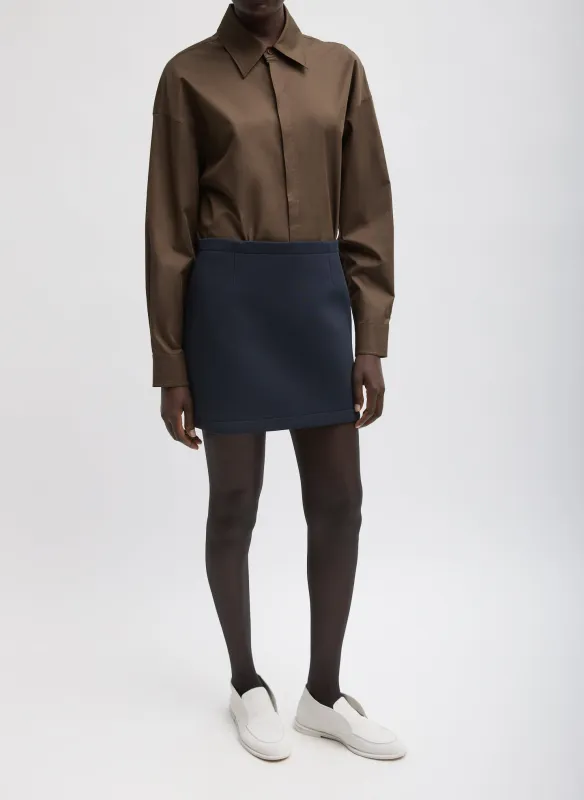 Bonded Twill Mini Skirt made by Tibi