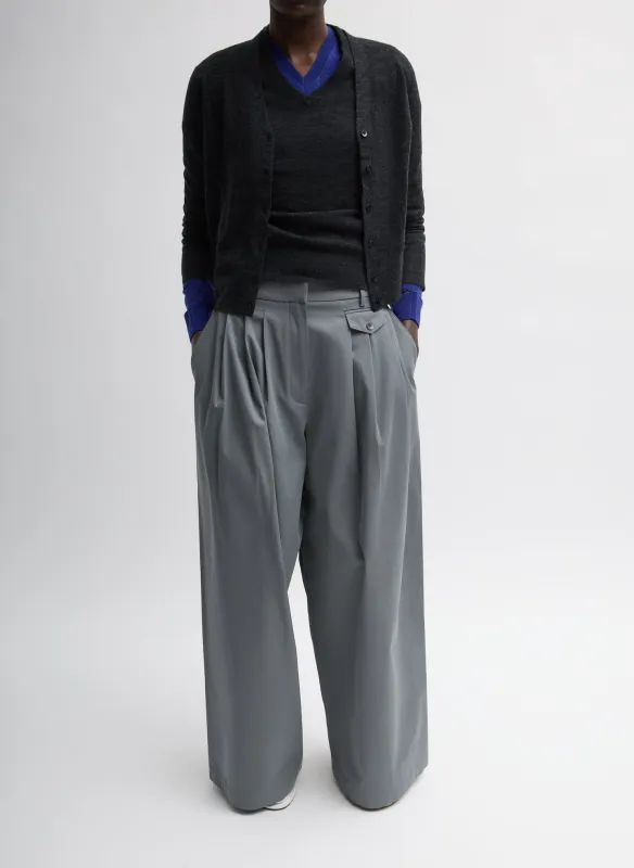 Bio Twill Triple Pleat Pant sold by Tibi