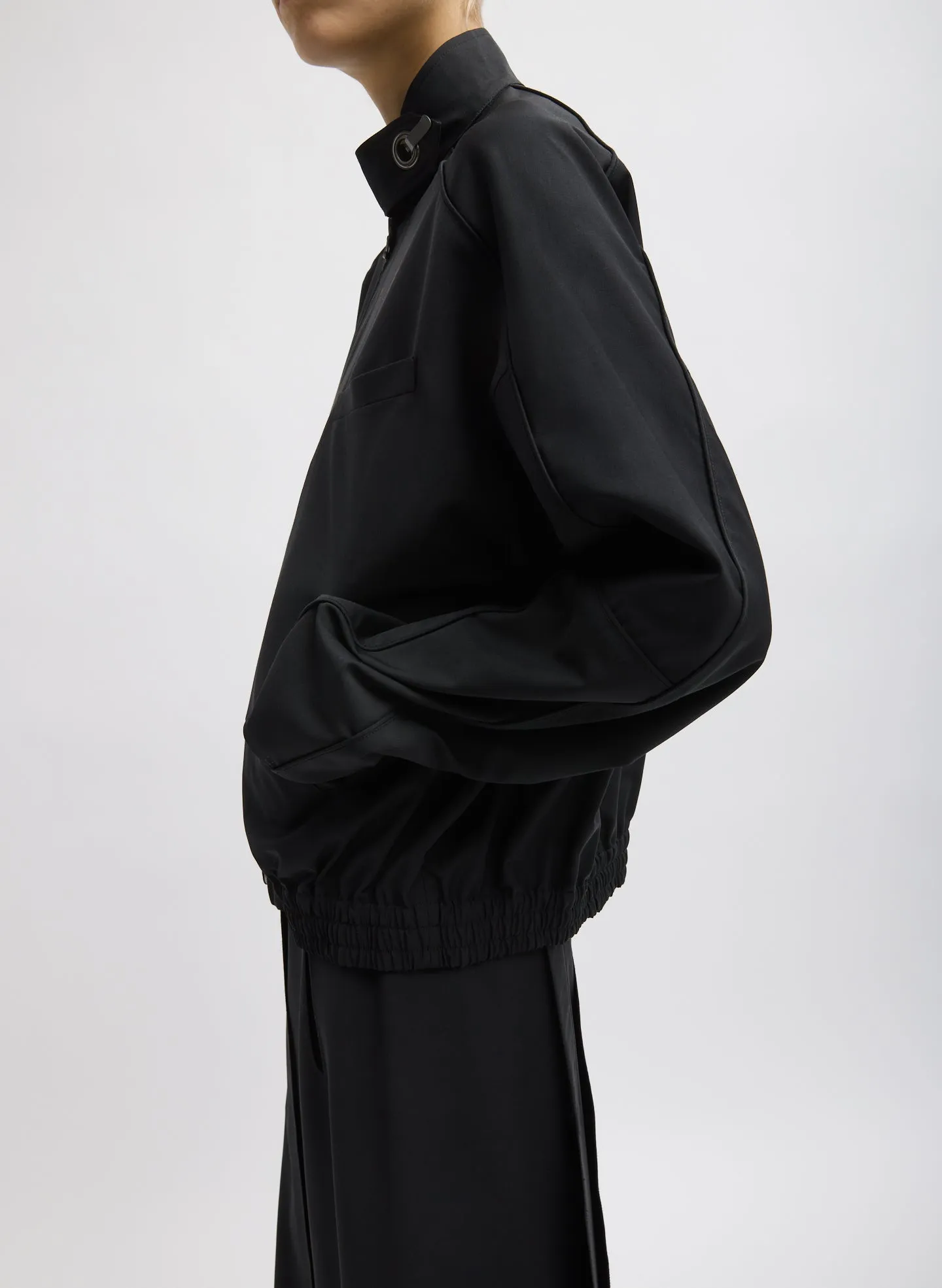 Recycled Tropical Wool Moto Bomber sold by Tibi product image thumbnail 2