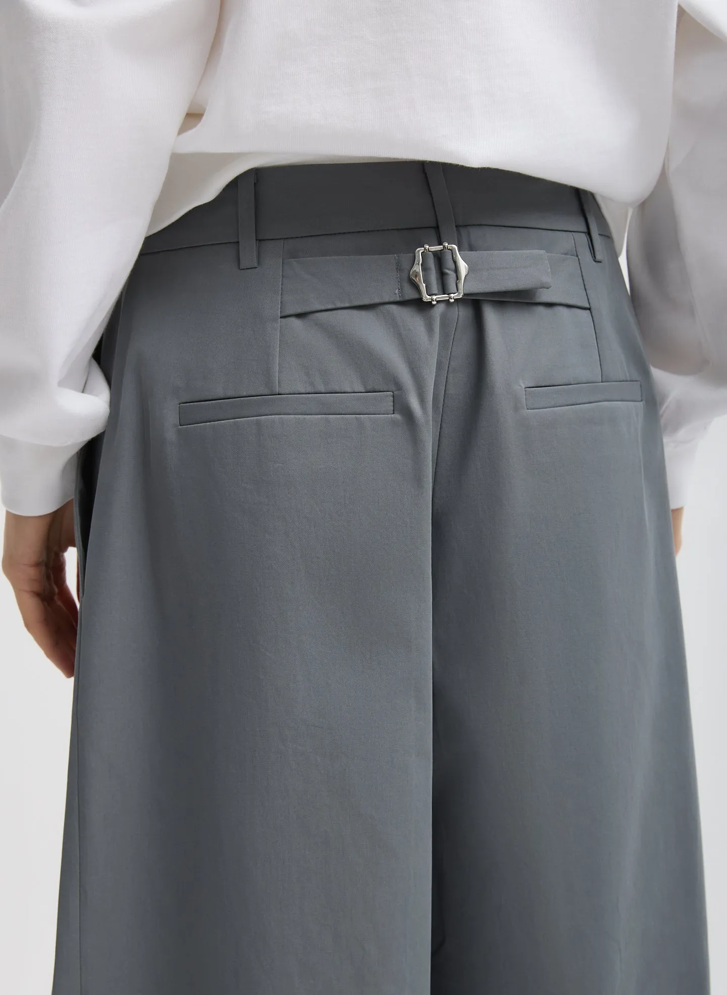 Bio Twill Triple Pleat Cropped Pant sold by Tibi product image thumbnail 4