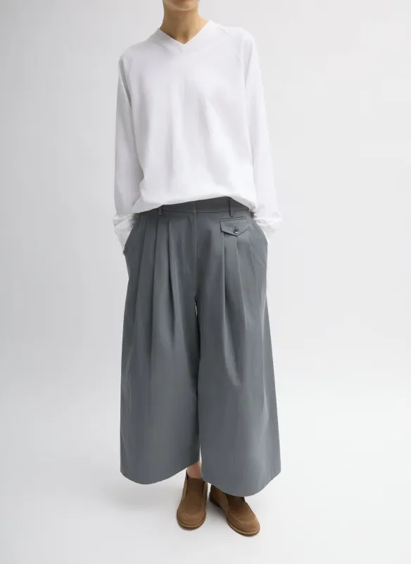 Bio Twill Triple Pleat Cropped Pant sold by Tibi
