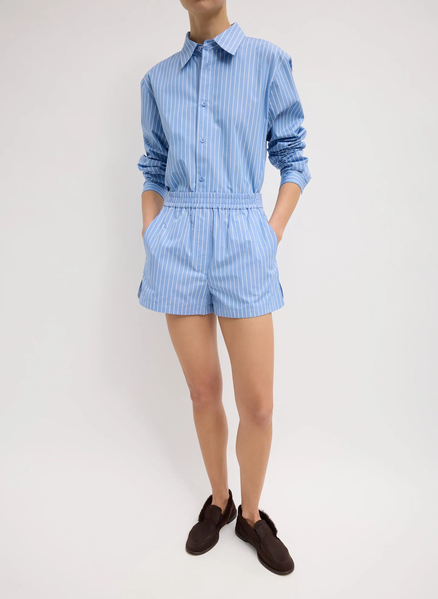 Luxe Cotton Pull On Shorts sold by Tibi
