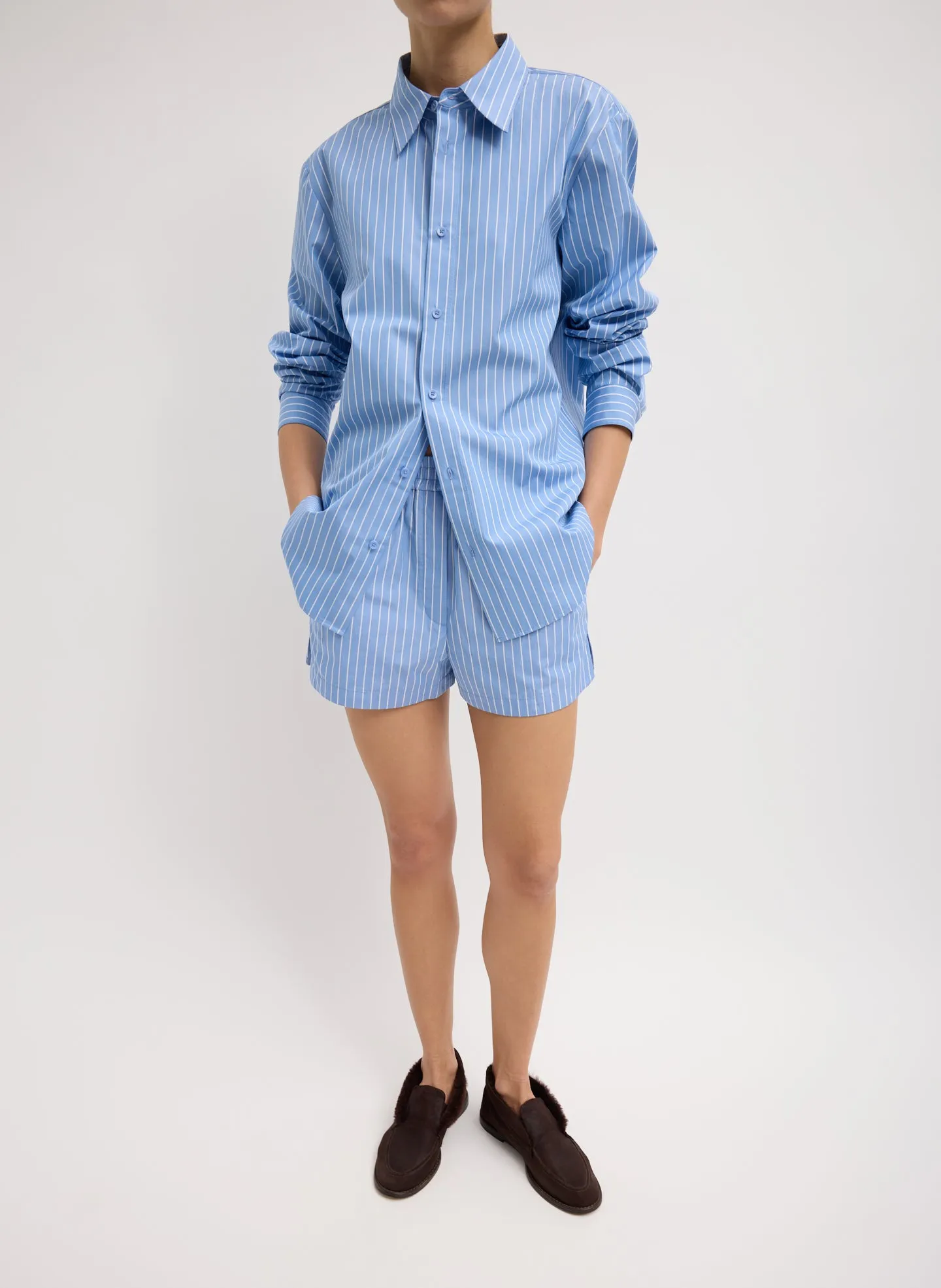 Luxe Cotton Pull On Shorts sold by Tibi product image thumbnail 2