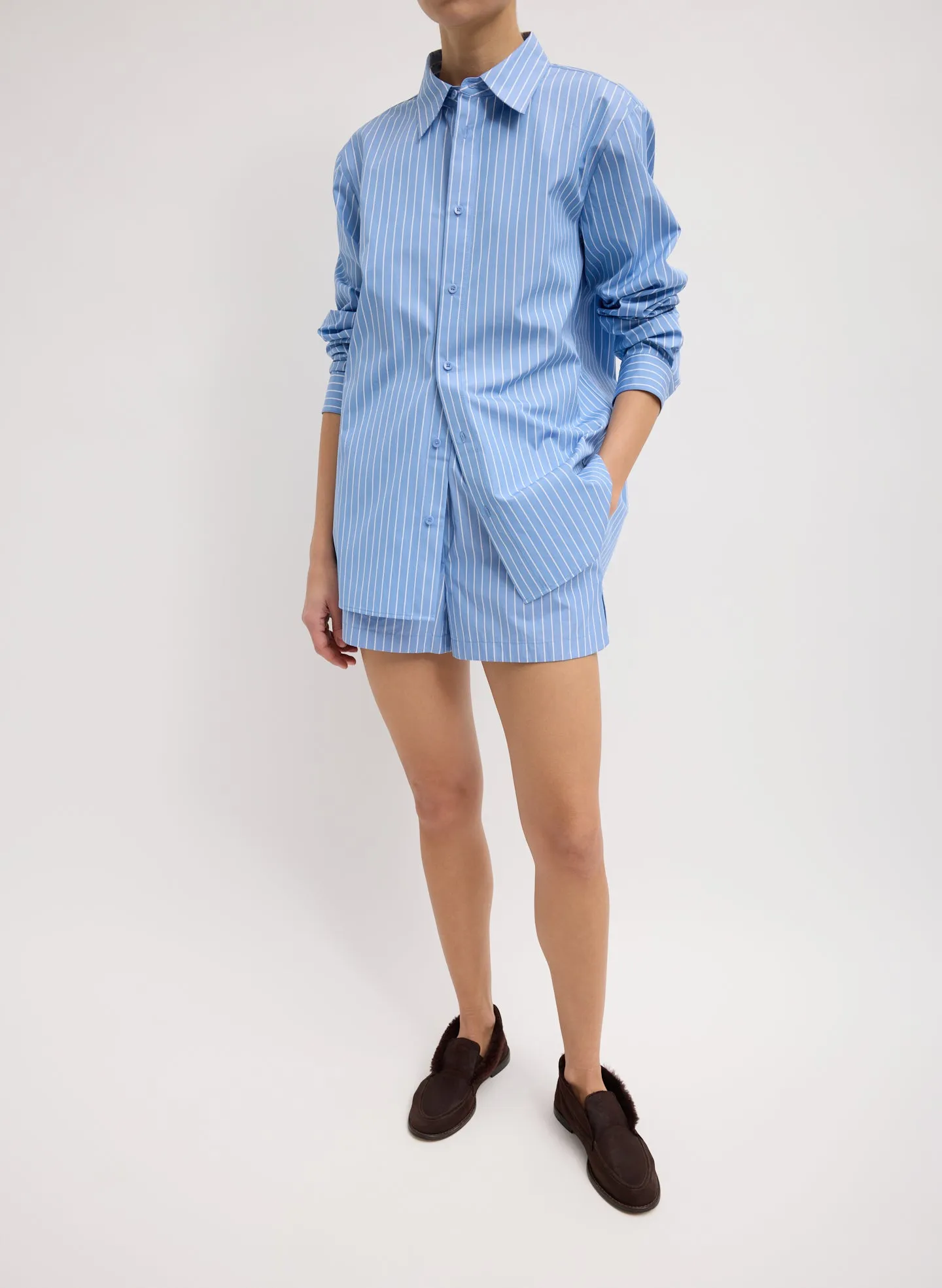 Luxe Cotton Pull On Shorts sold by Tibi product image thumbnail 3
