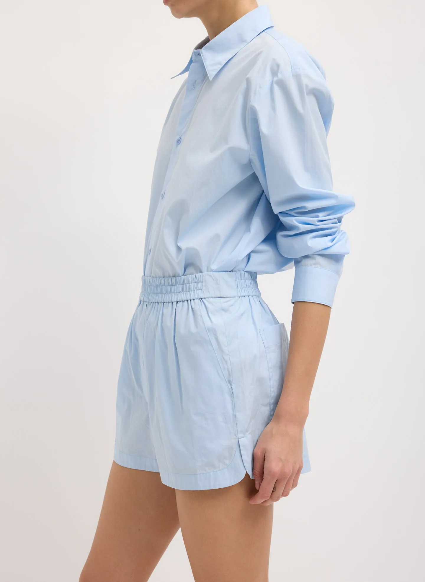 Luxe Cotton Pull On Shorts sold by Tibi product image thumbnail 5