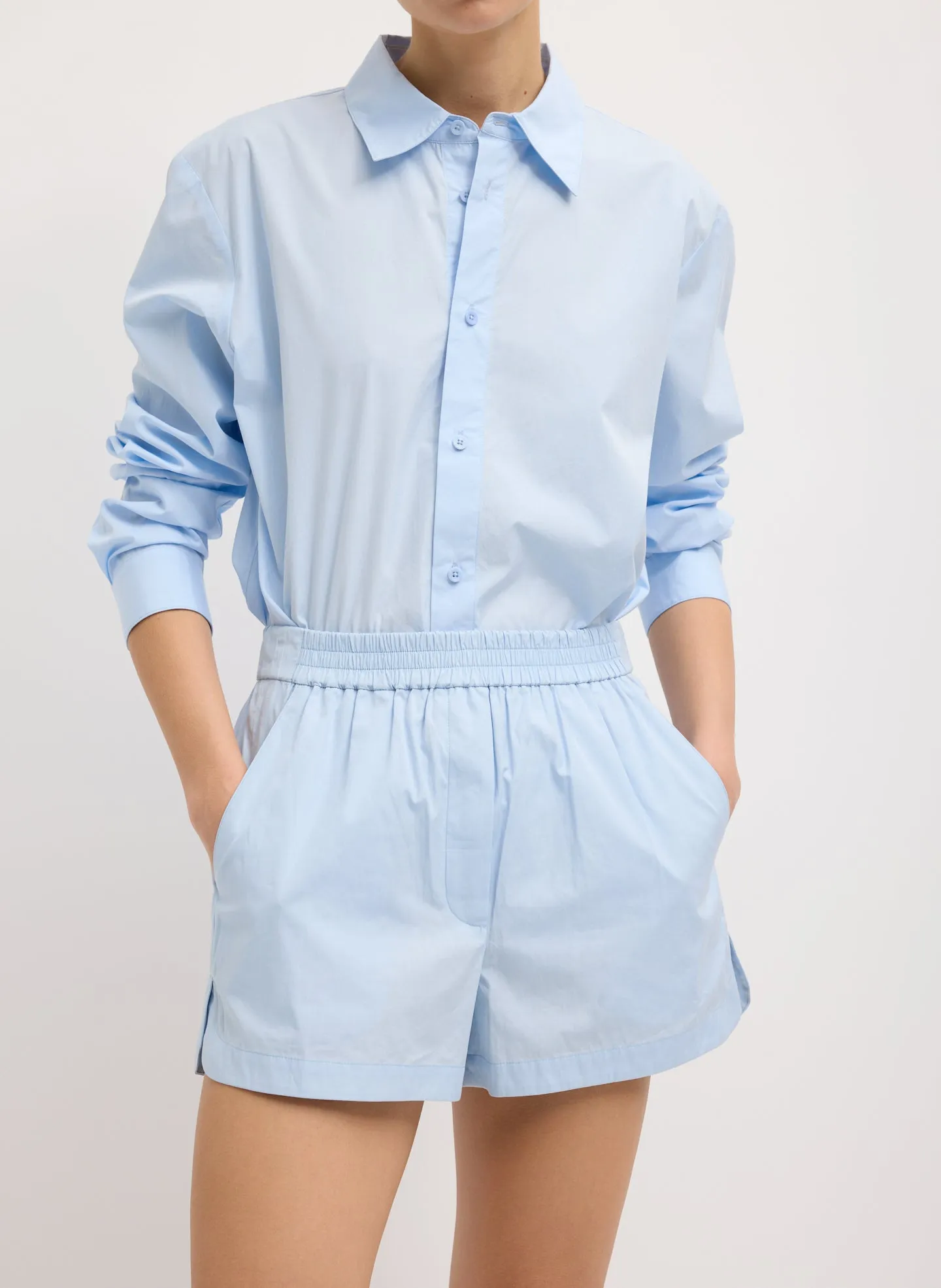 Luxe Cotton Pull On Shorts sold by Tibi product image thumbnail 4