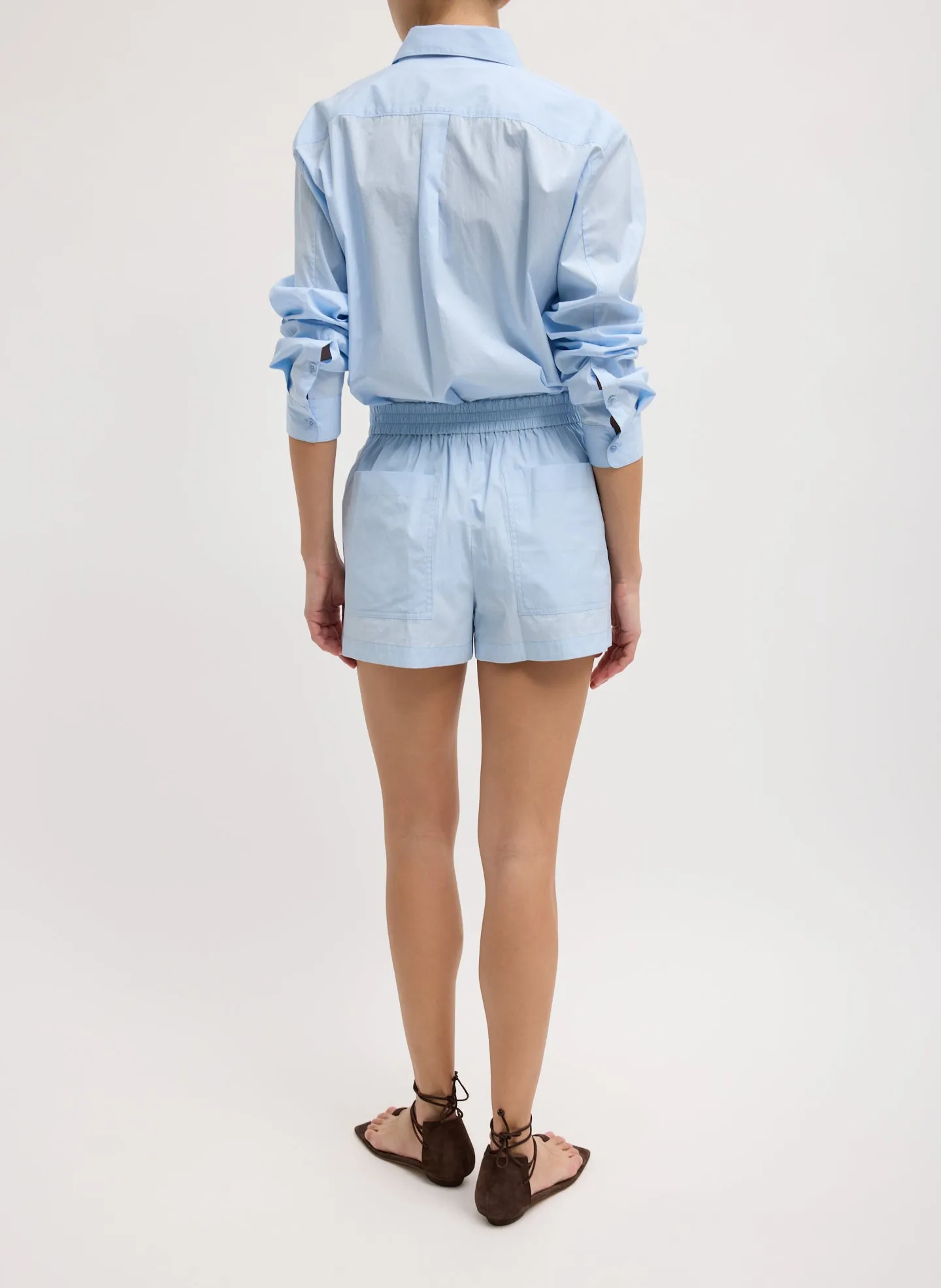 Luxe Cotton Pull On Shorts sold by Tibi product image thumbnail 3