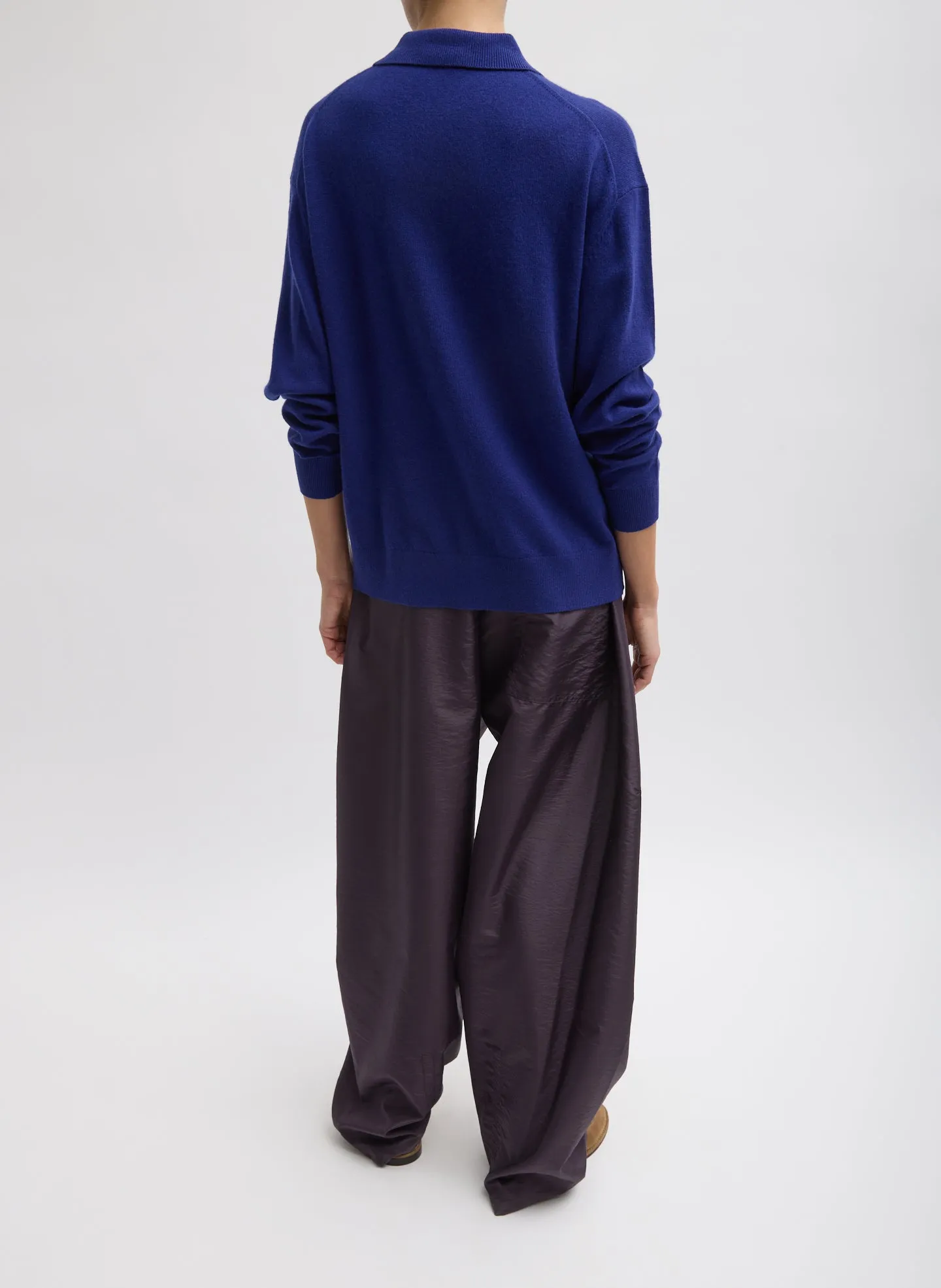 Washable Cashmere Easy Polo Sweater sold by Tibi product image thumbnail 5