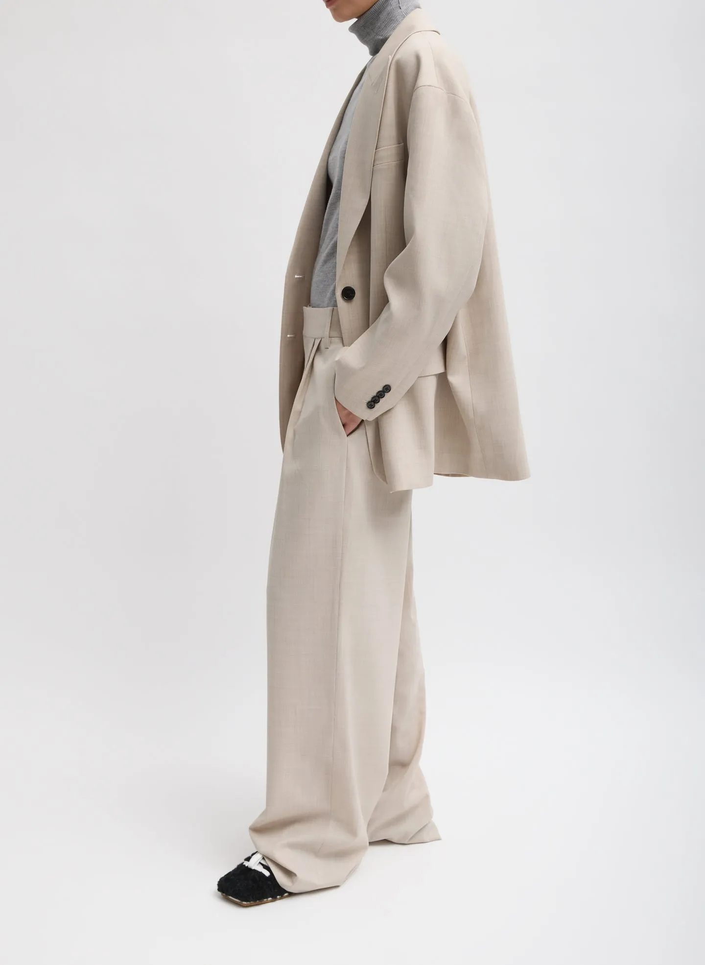 Tropical Wool Liam Blazer sold by Tibi product image thumbnail 5
