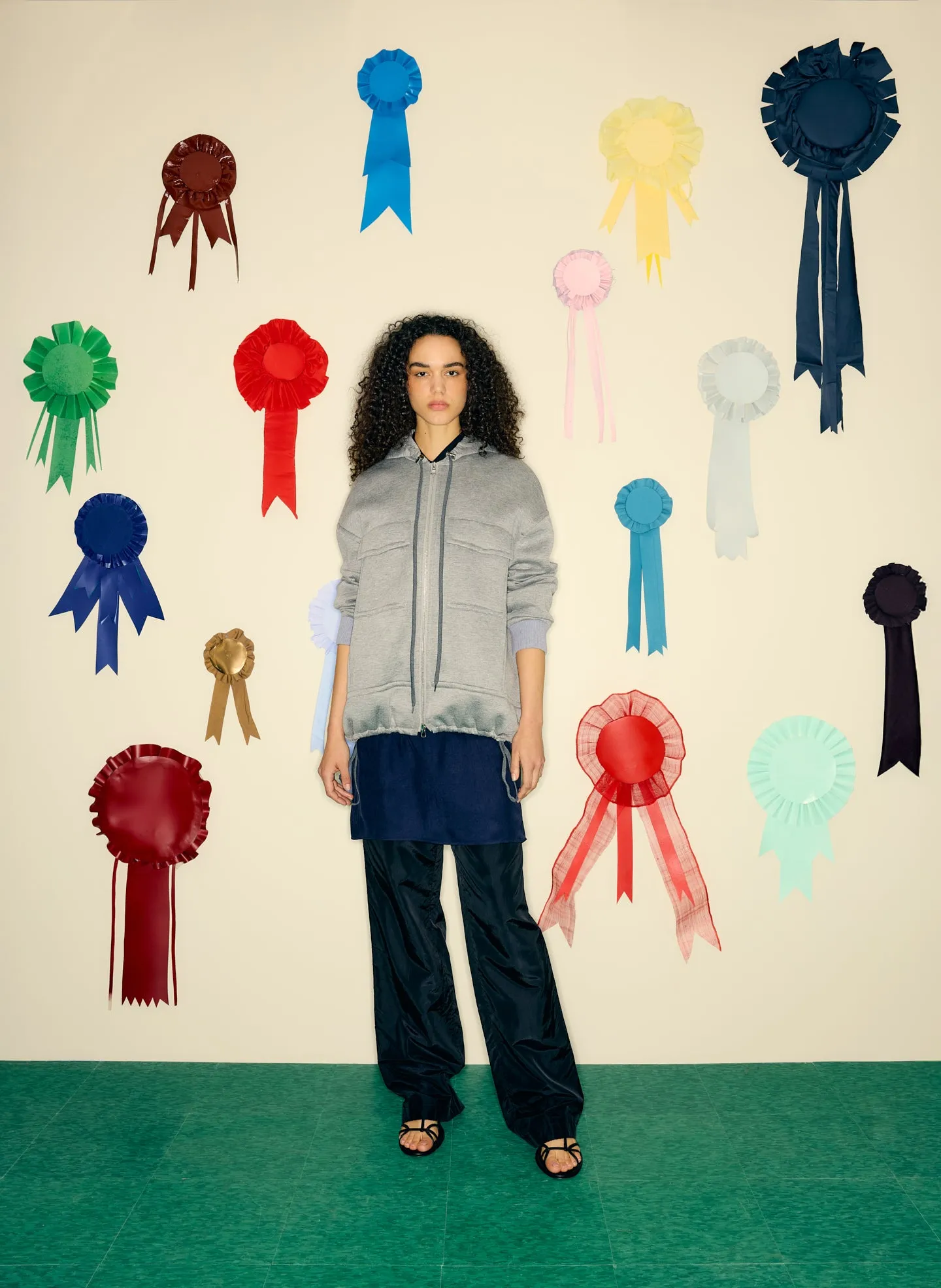 Techy Viscose Zip Up Hoodie sold by Tibi product image thumbnail 2