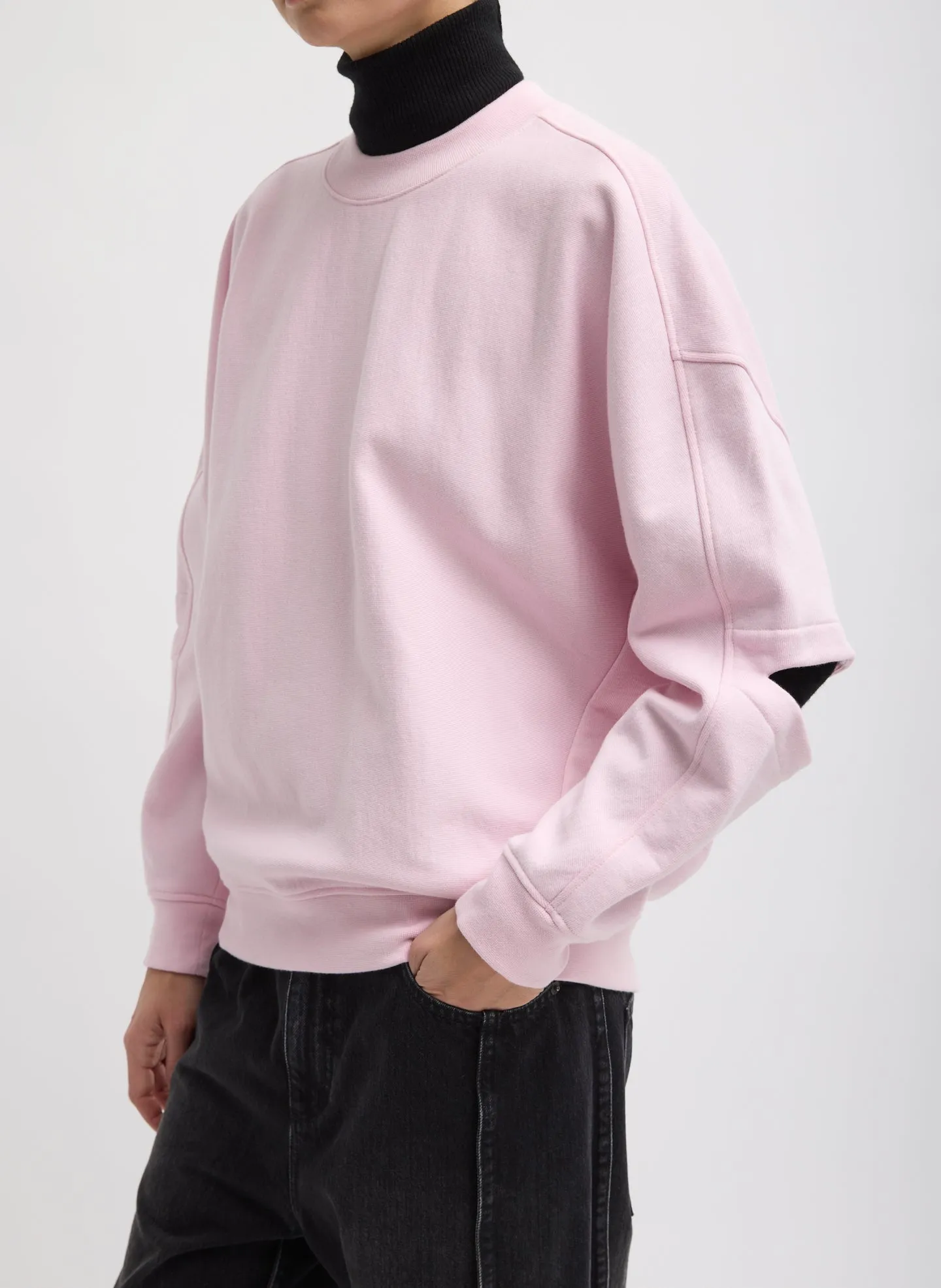 Cocoon Crewneck Sweatshirt sold by Tibi product image thumbnail 3
