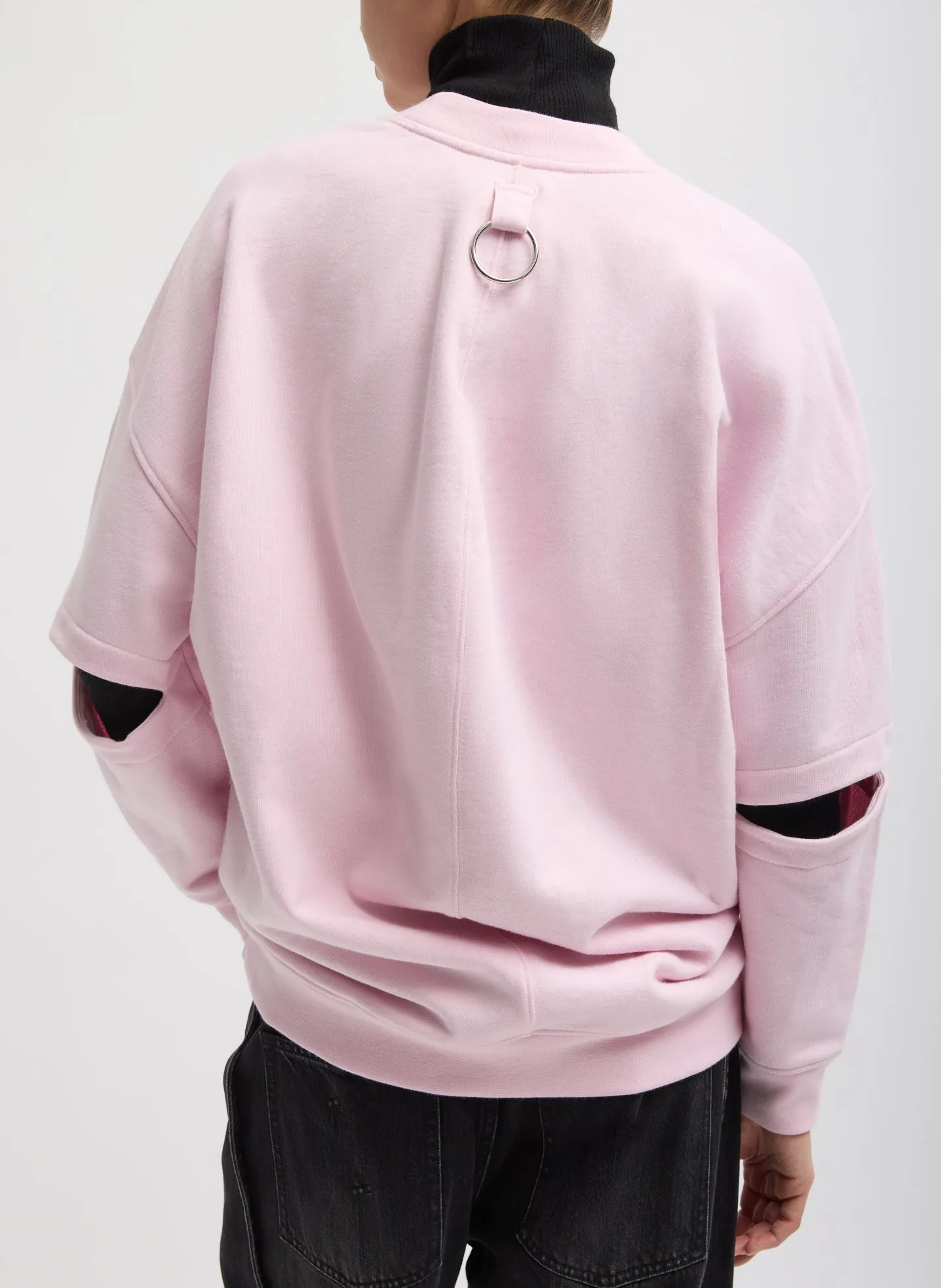 Cocoon Crewneck Sweatshirt sold by Tibi product image thumbnail 4