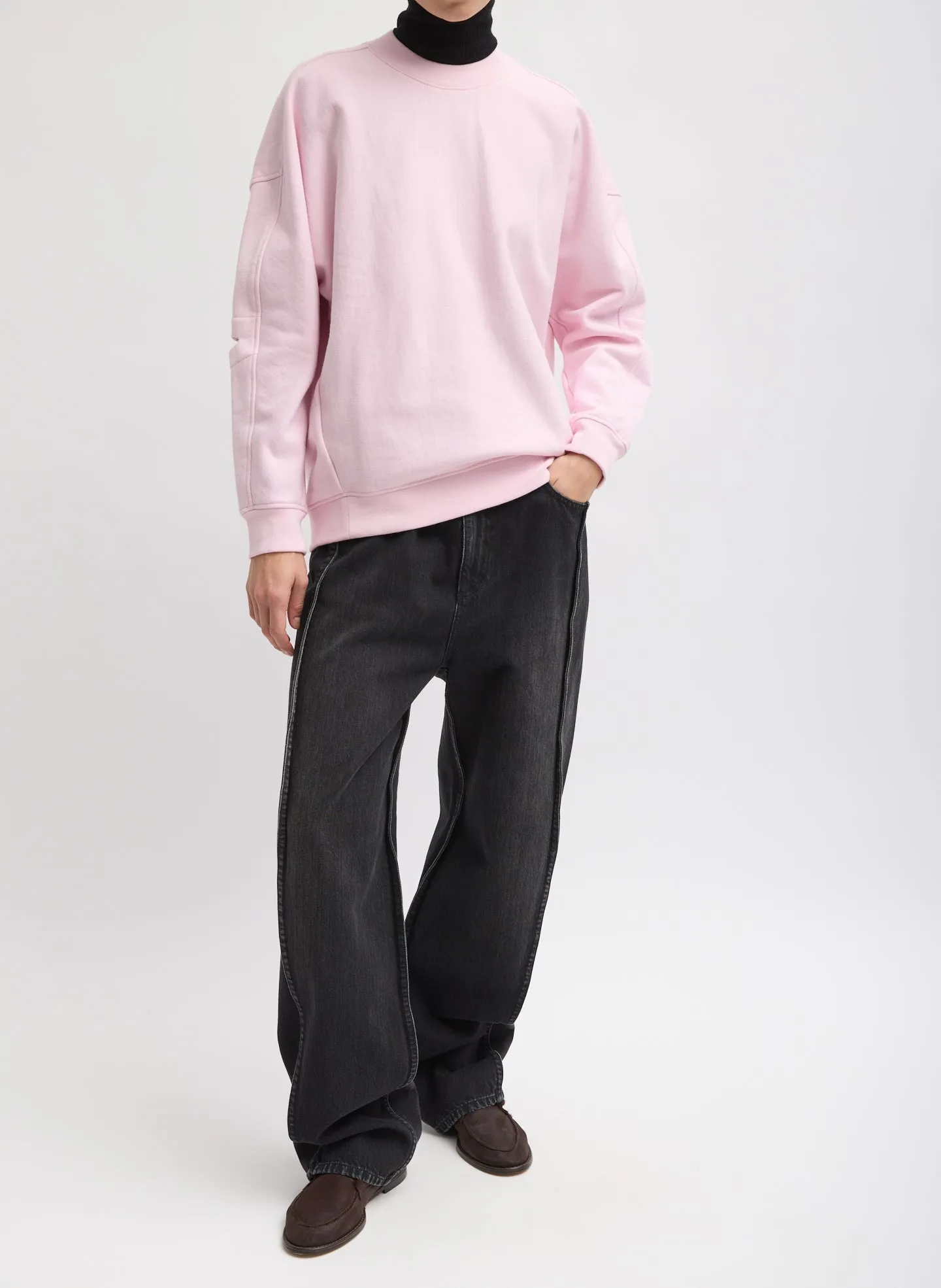 Cocoon Crewneck Sweatshirt sold by Tibi product image thumbnail 5