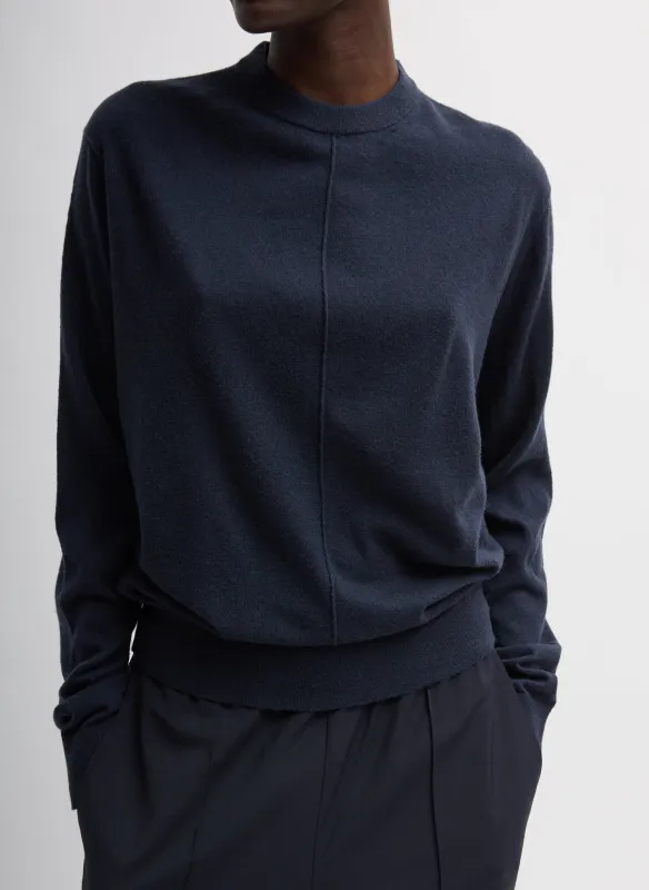 Skinlike Mercerized Wool Crewneck Pullover sold by Tibi