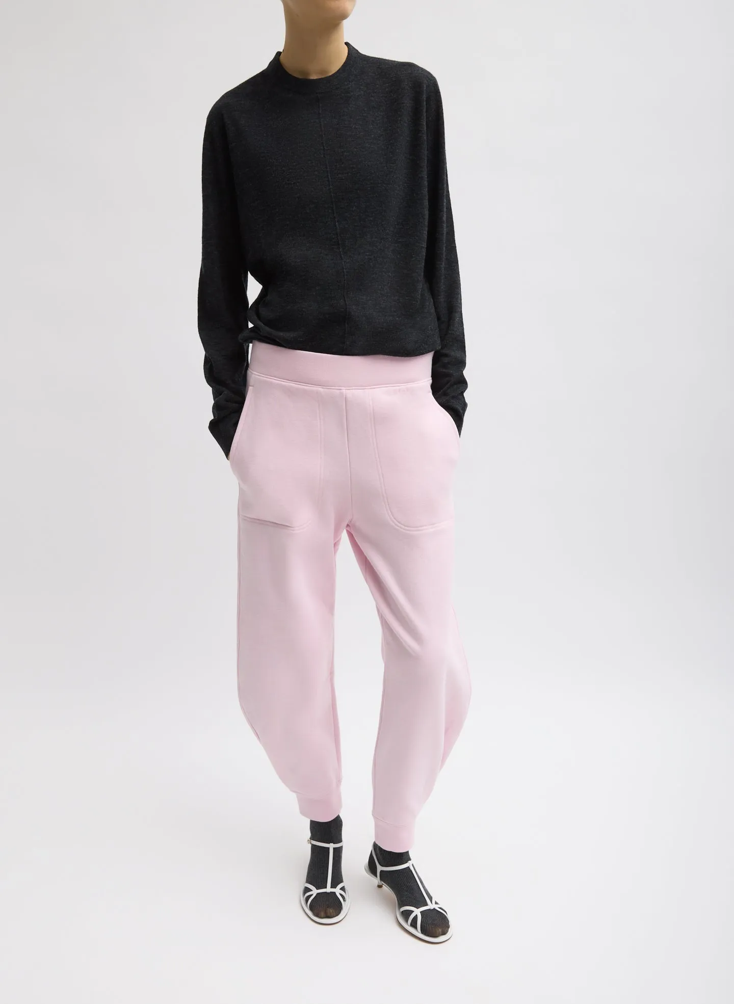 Skinlike Mercerized Wool Crewneck Pullover sold by Tibi product image thumbnail 4