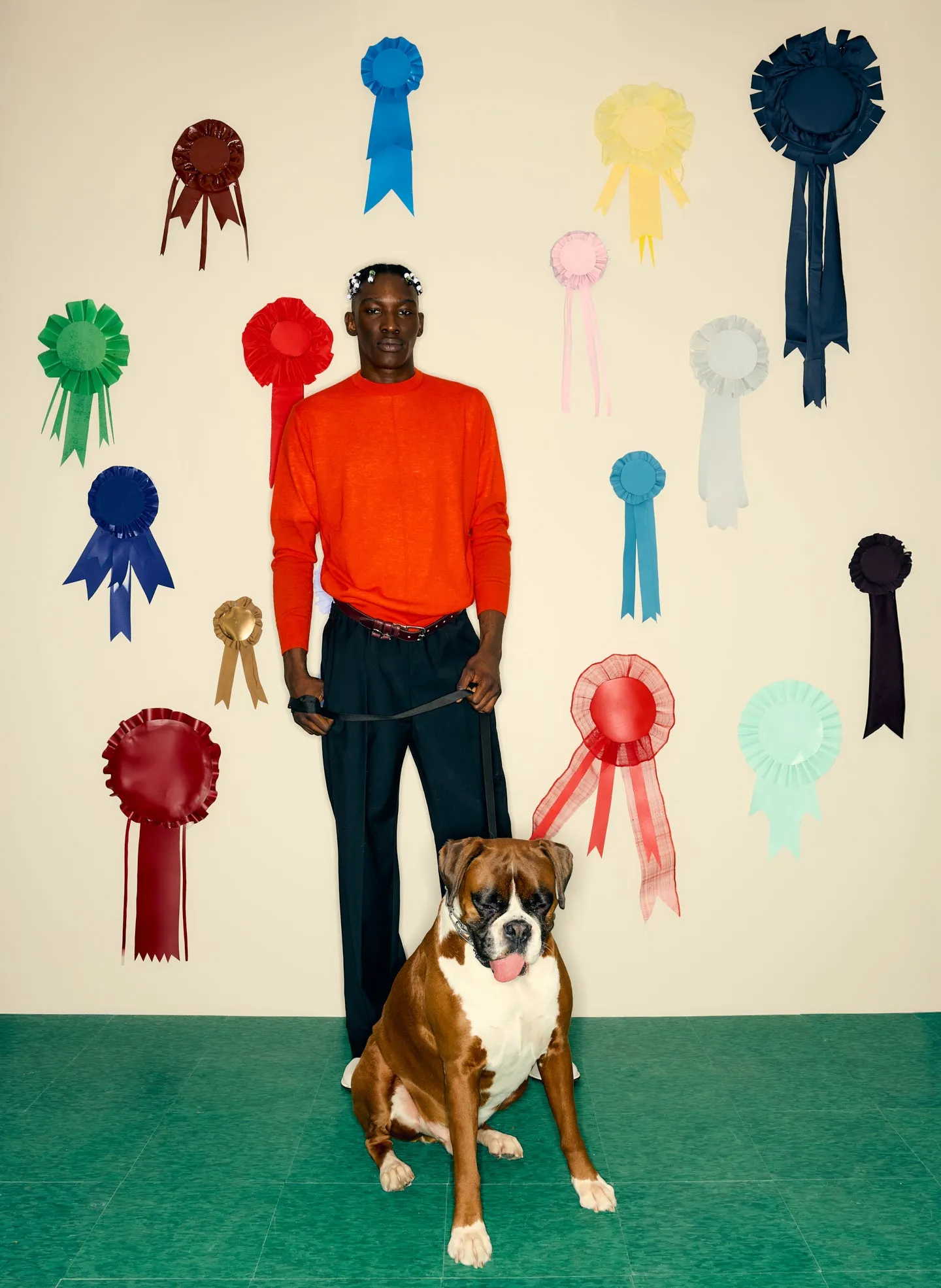 Skinlike Mercerized Wool Crewneck Pullover sold by Tibi product image thumbnail 2