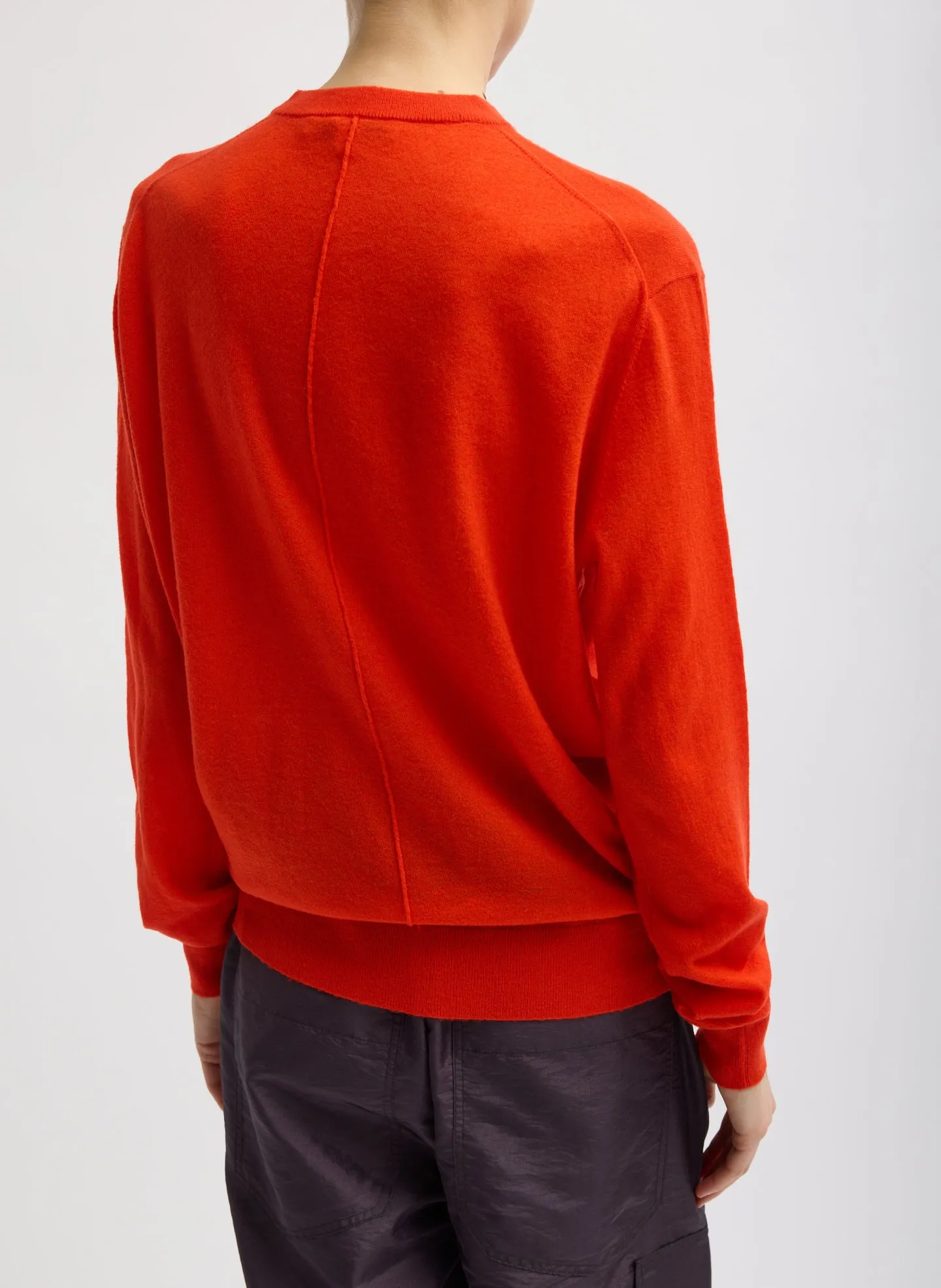 Skinlike Mercerized Wool Crewneck Pullover sold by Tibi product image thumbnail 4