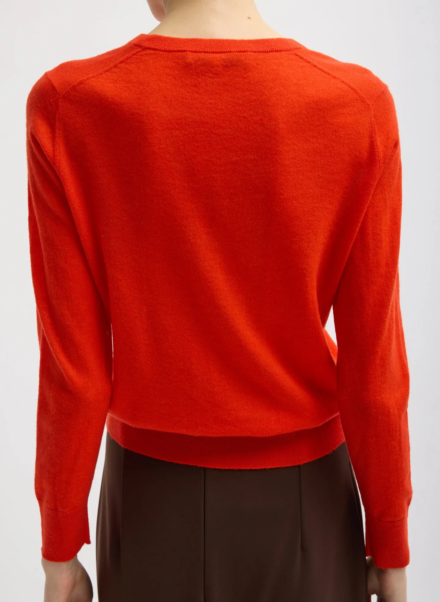 Skinlike Mercerized Wool Shrunken V-Neck Sweater sold by Tibi product image thumbnail 5