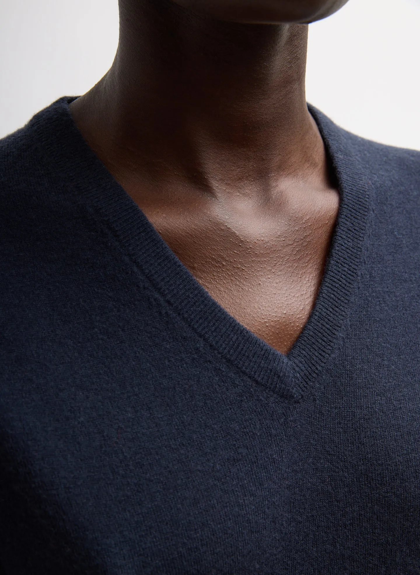 Skinlike Mercerized Wool Shrunken V-Neck Sweater sold by Tibi product image thumbnail 4