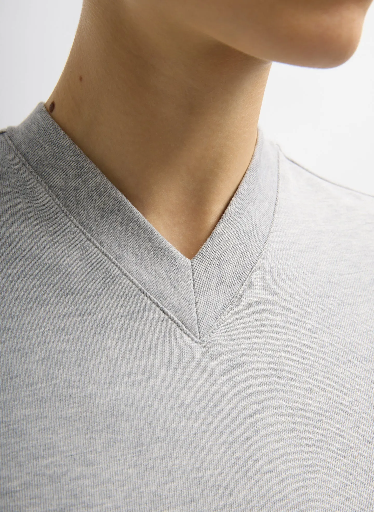 Perfect T-Shirt Shrunken V-Neck sold by Tibi product image thumbnail 5