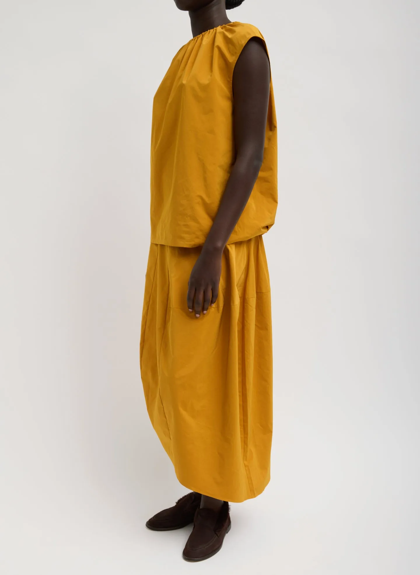 Nylon Shirred Neck Top sold by Tibi product image thumbnail 4