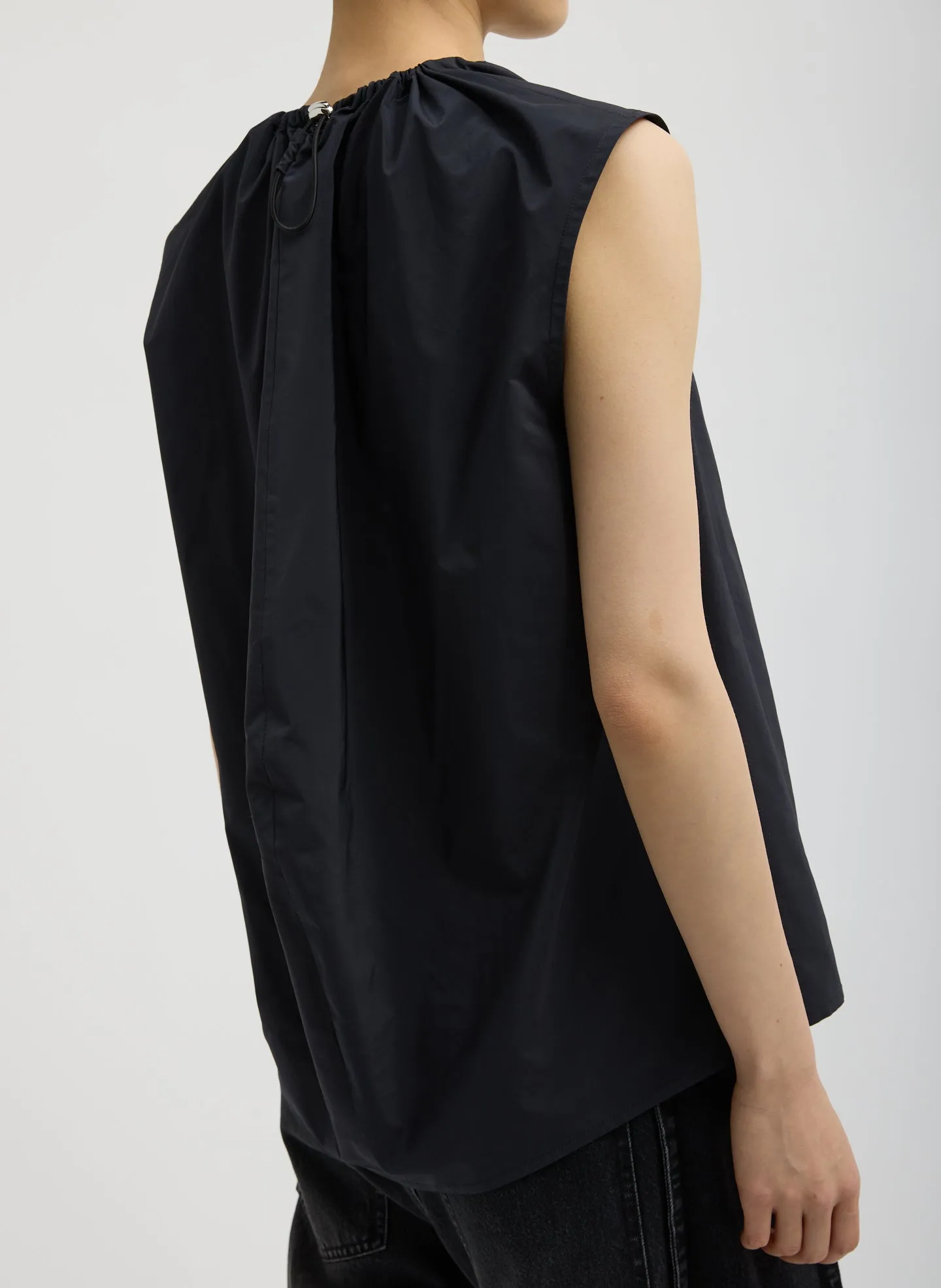 Nylon Shirred Neck Top sold by Tibi product image thumbnail 3