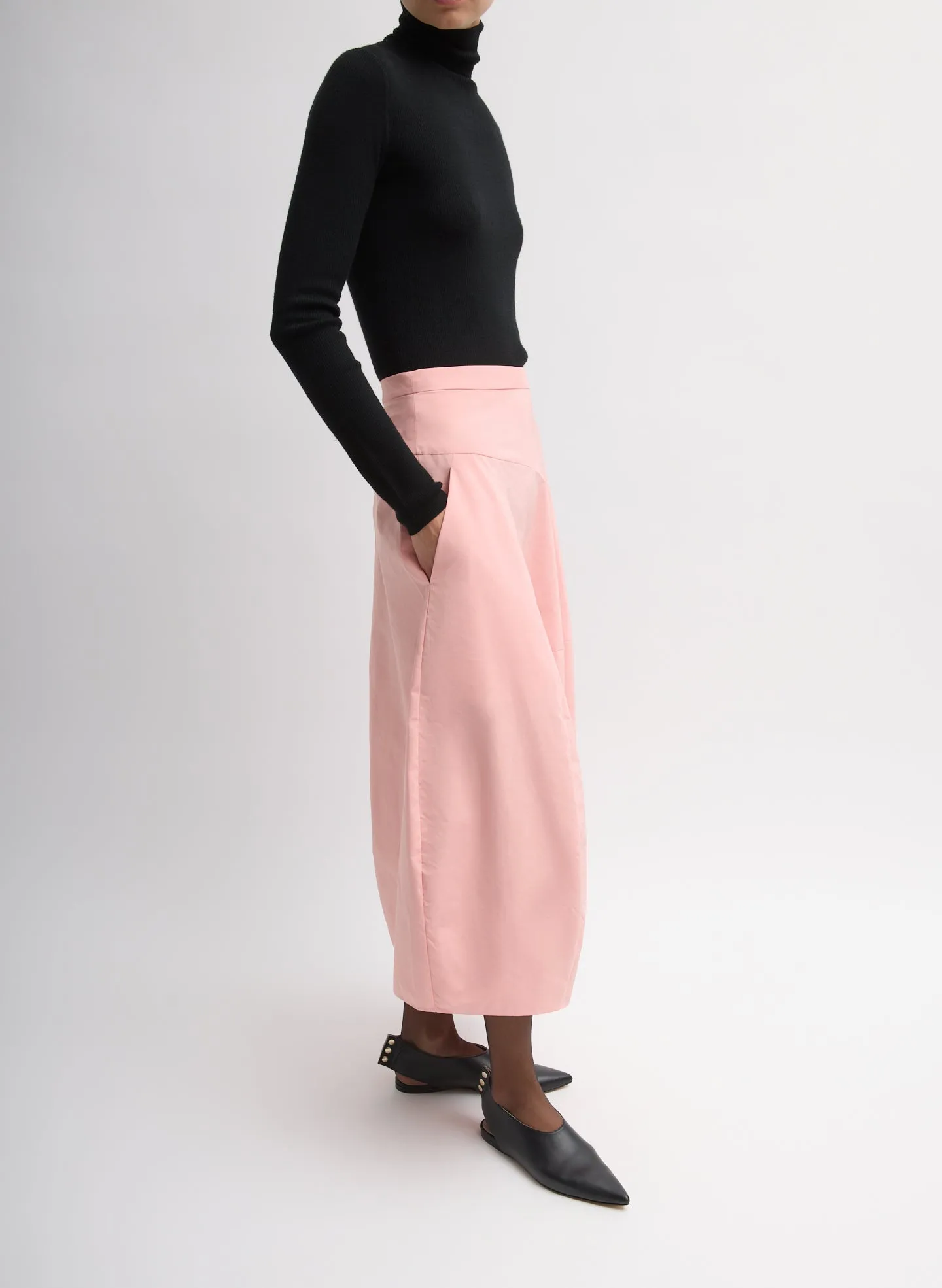 Nylon Asymmetrical Balloon Skirt sold by Tibi product image thumbnail 3