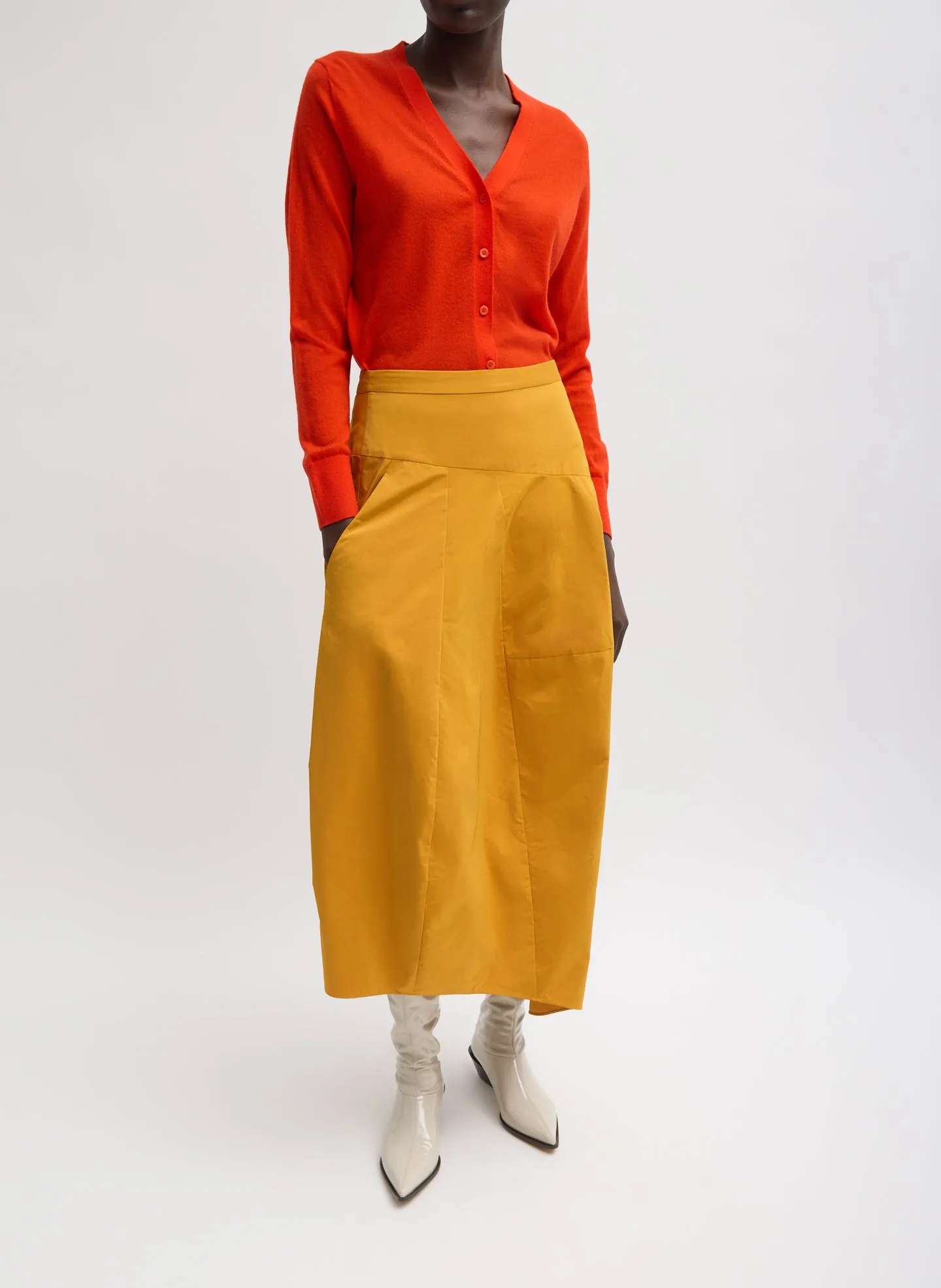 Nylon Asymmetrical Balloon Skirt sold by Tibi