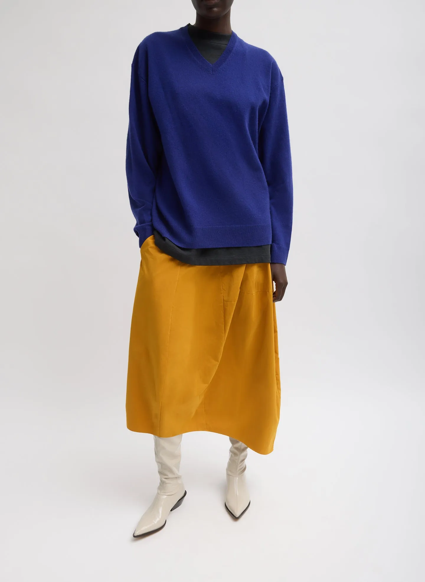 Nylon Asymmetrical Balloon Skirt sold by Tibi product image thumbnail 5
