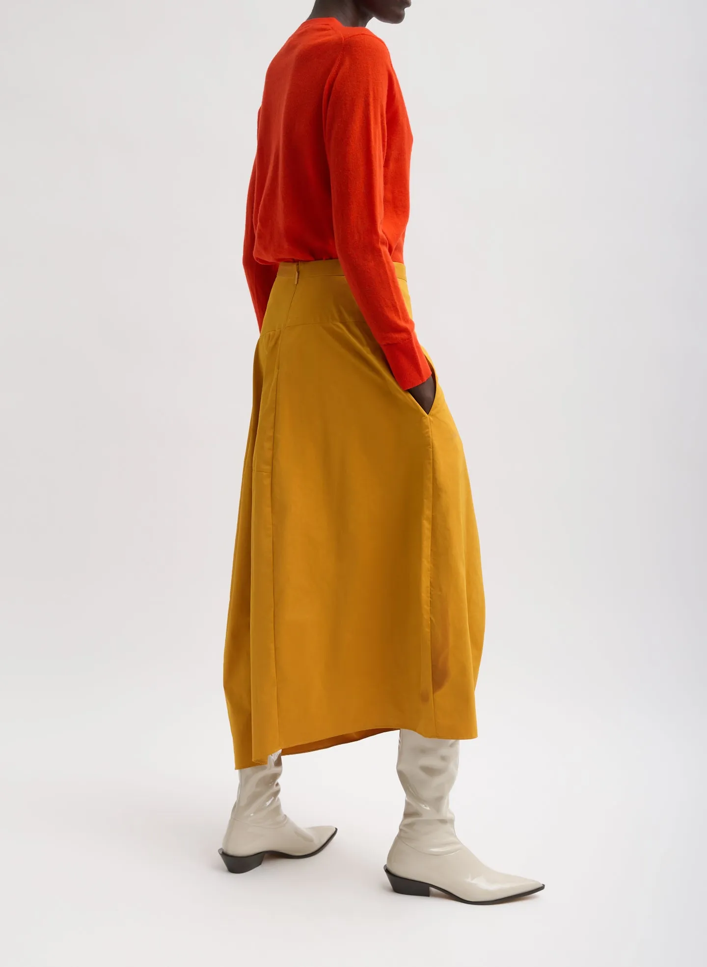 Nylon Asymmetrical Balloon Skirt sold by Tibi product image thumbnail 3