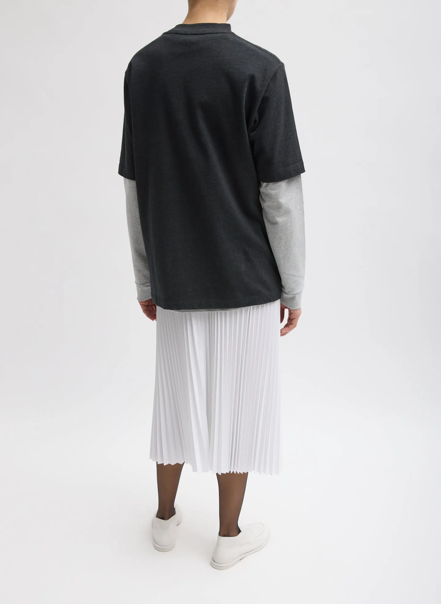 Nylon Pleating Sunray Pull On Skirt sold by Tibi product image thumbnail 4