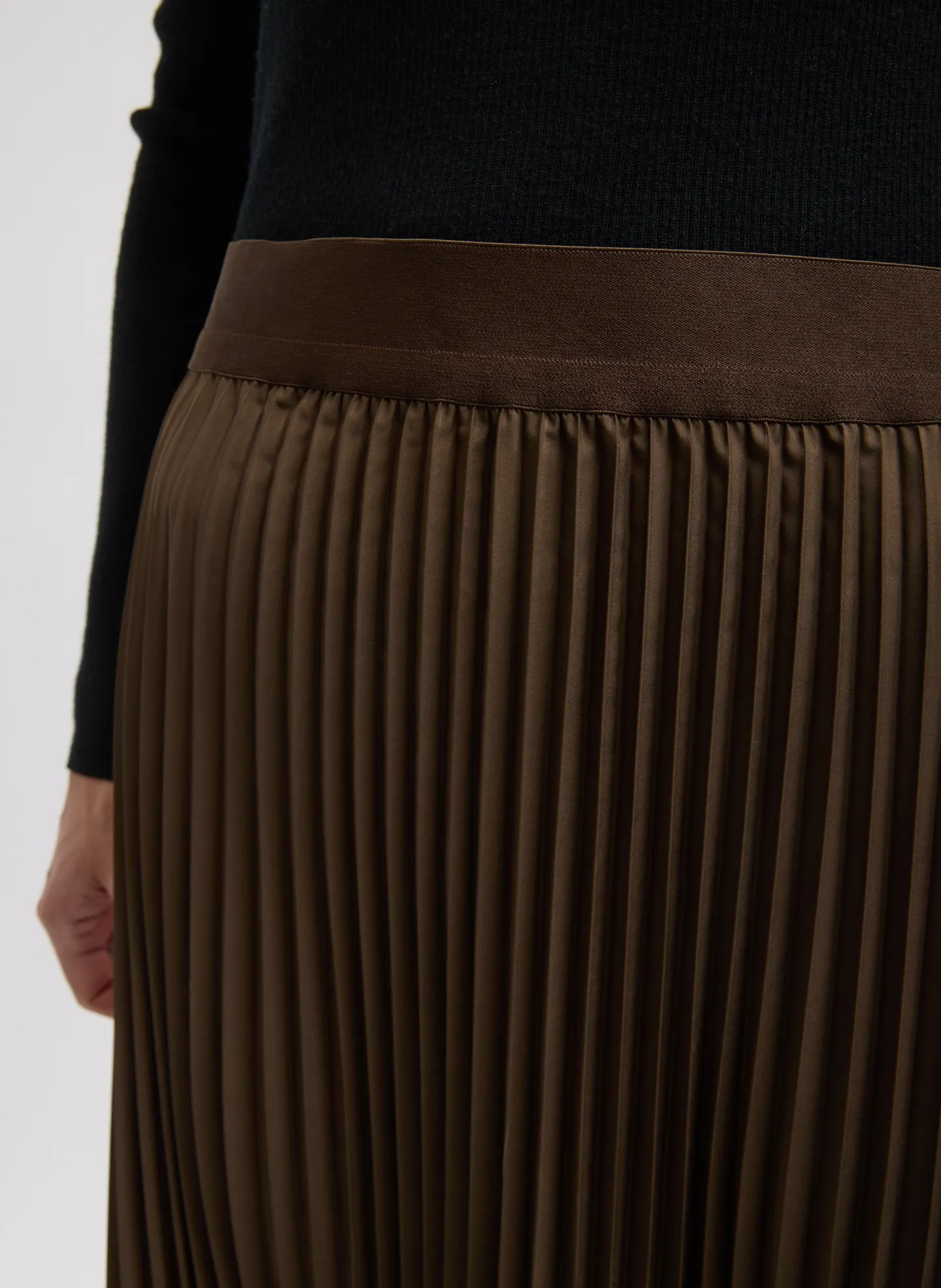 Nylon Pleating Sunray Pull On Skirt sold by Tibi product image thumbnail 3