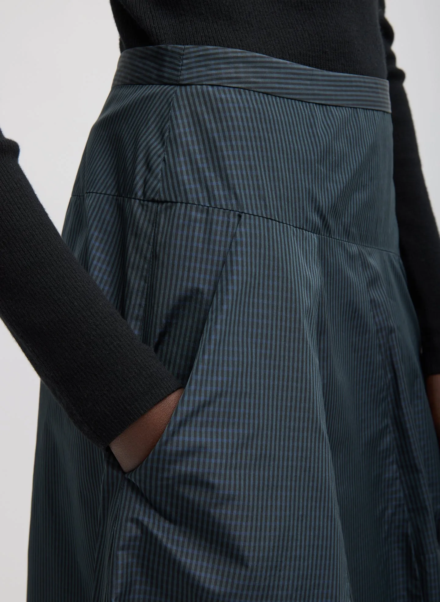 Menswear Nylon Asymmetrical Balloon Skirt sold by Tibi product image thumbnail 5