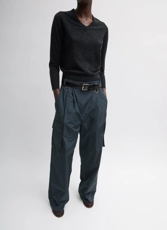 Menswear Nylon Stella Pleated Cargo Pant sold by Tibi