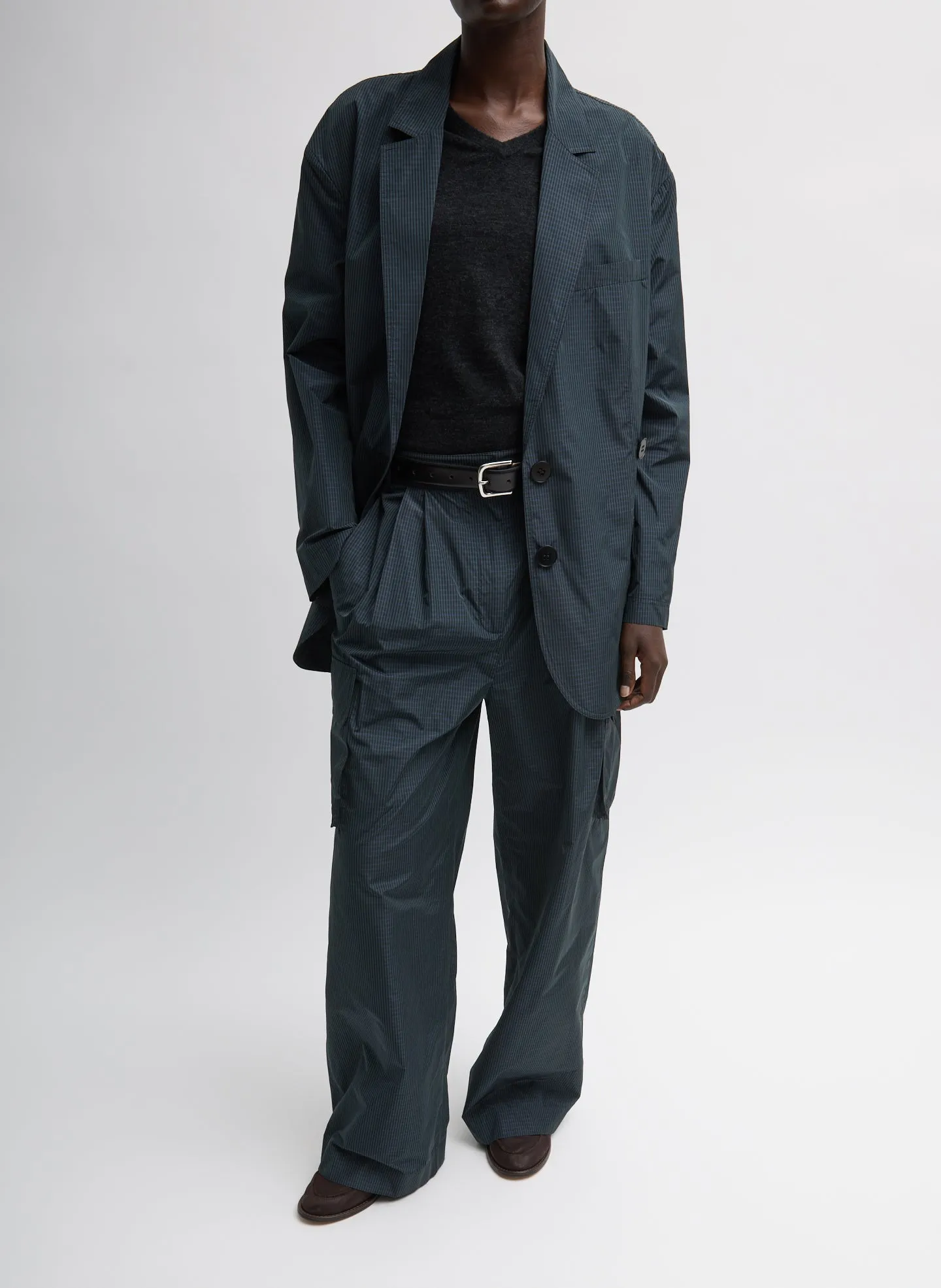 Menswear Nylon Stella Pleated Cargo Pant sold by Tibi product image thumbnail 4
