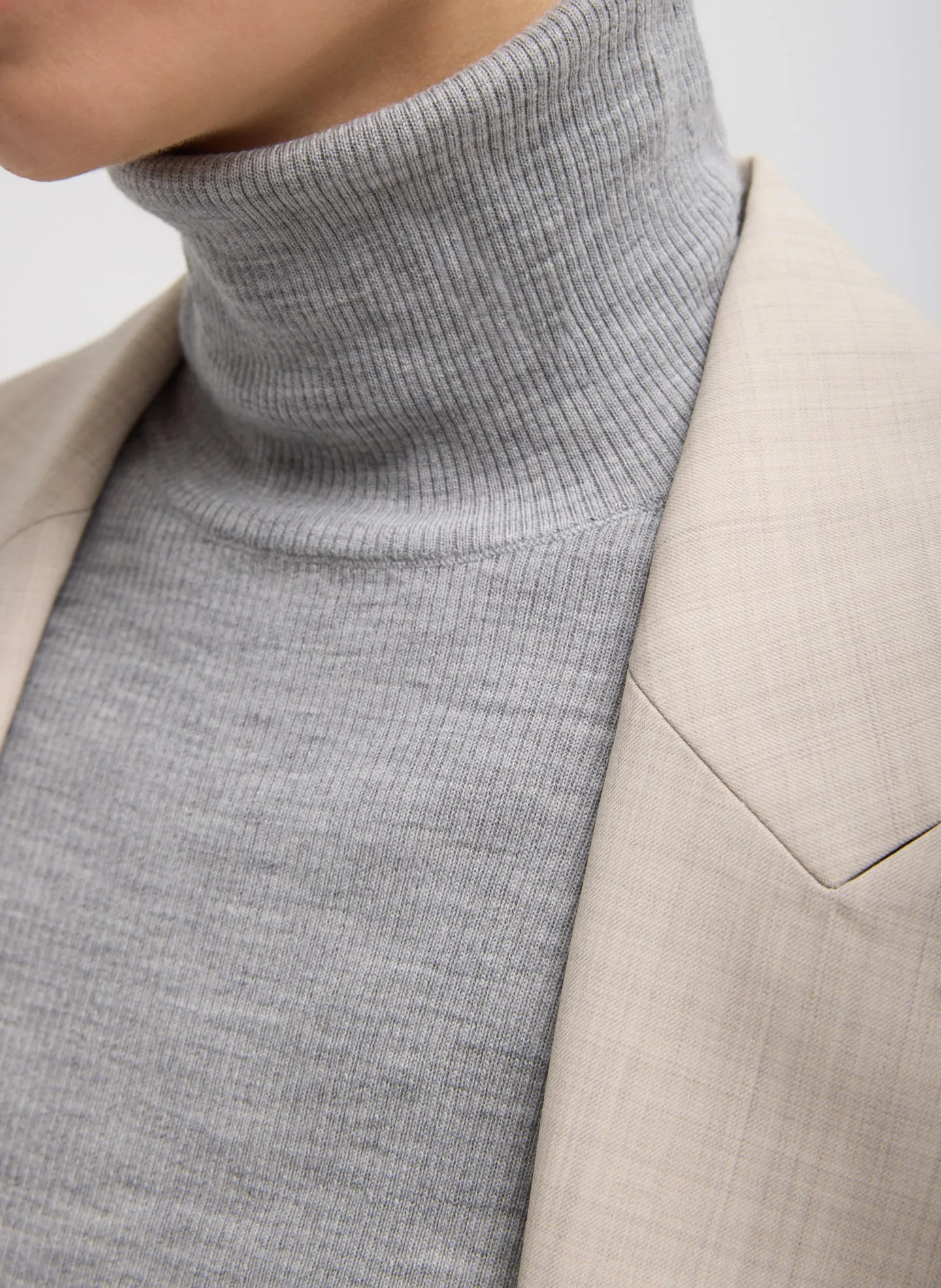 Featherweight Ribbed Sweater Turtleneck Pullover sold by Tibi product image thumbnail 5