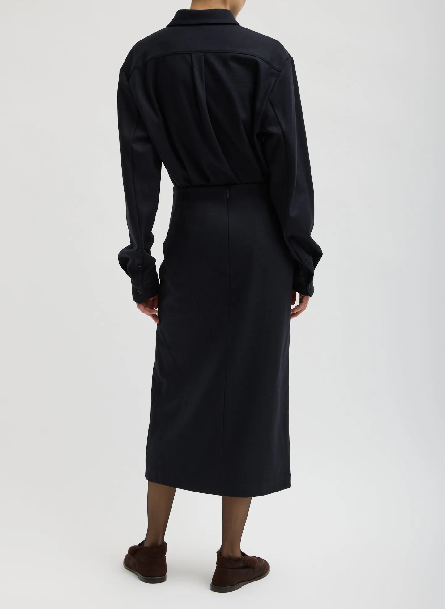 Double Knit Midi Pencil Skirt sold by Tibi product image thumbnail 4