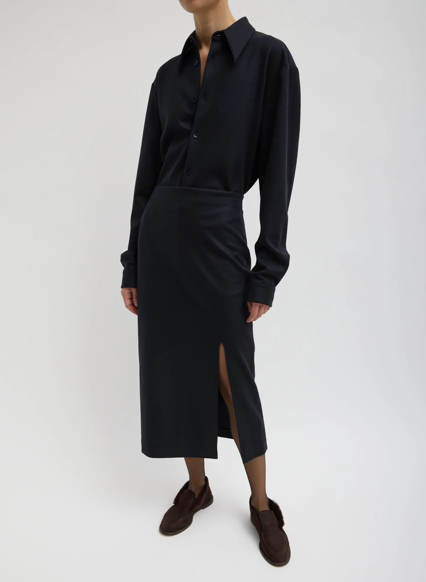 Double Knit Midi Pencil Skirt sold by Tibi product image thumbnail 2