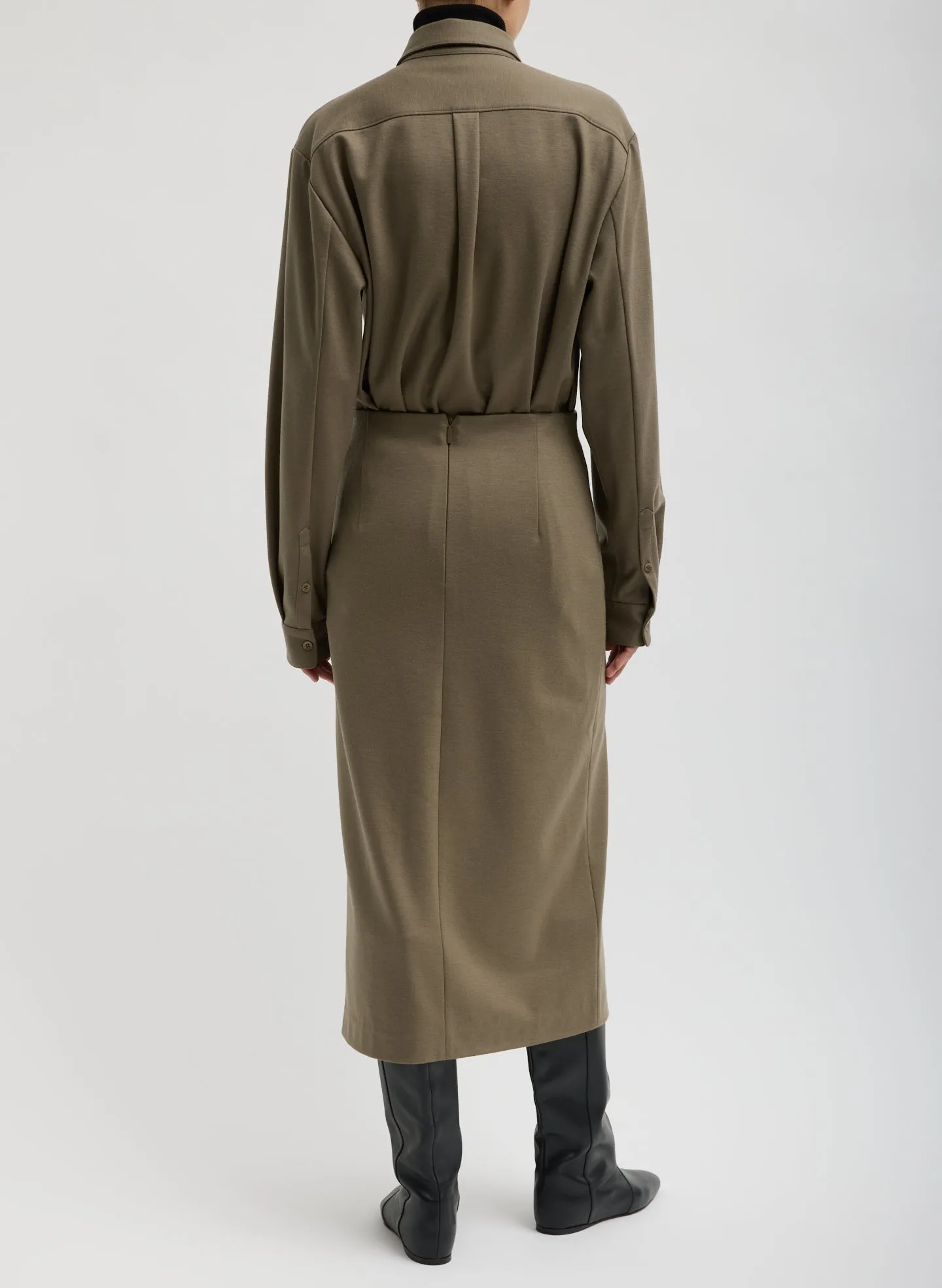 Double Knit Midi Pencil Skirt sold by Tibi product image thumbnail 4