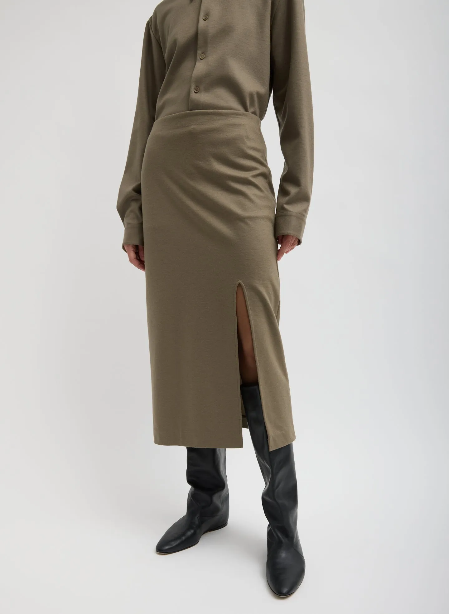 Double Knit Midi Pencil Skirt sold by Tibi product image thumbnail 5