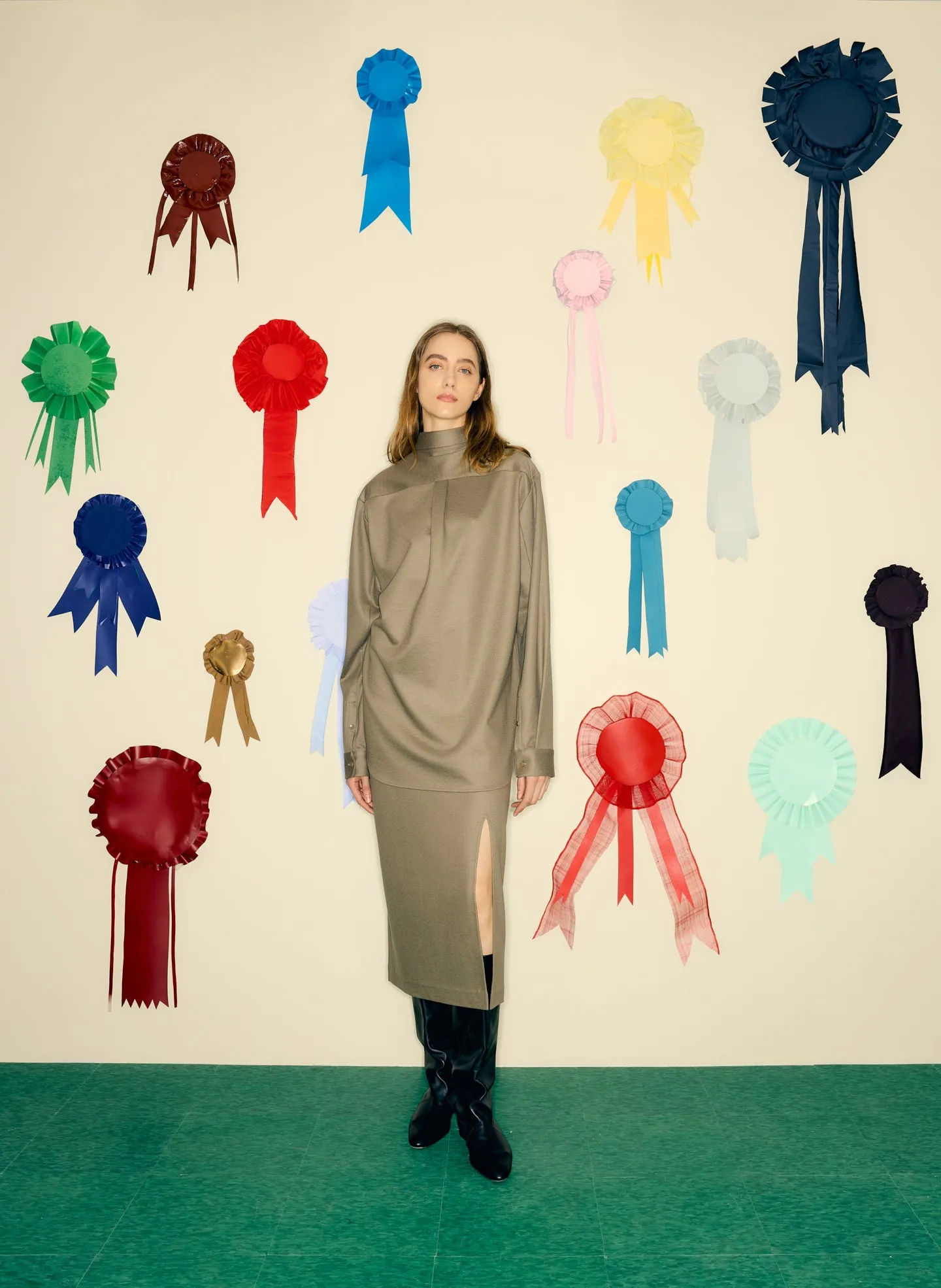 Double Knit Midi Pencil Skirt sold by Tibi product image thumbnail 2